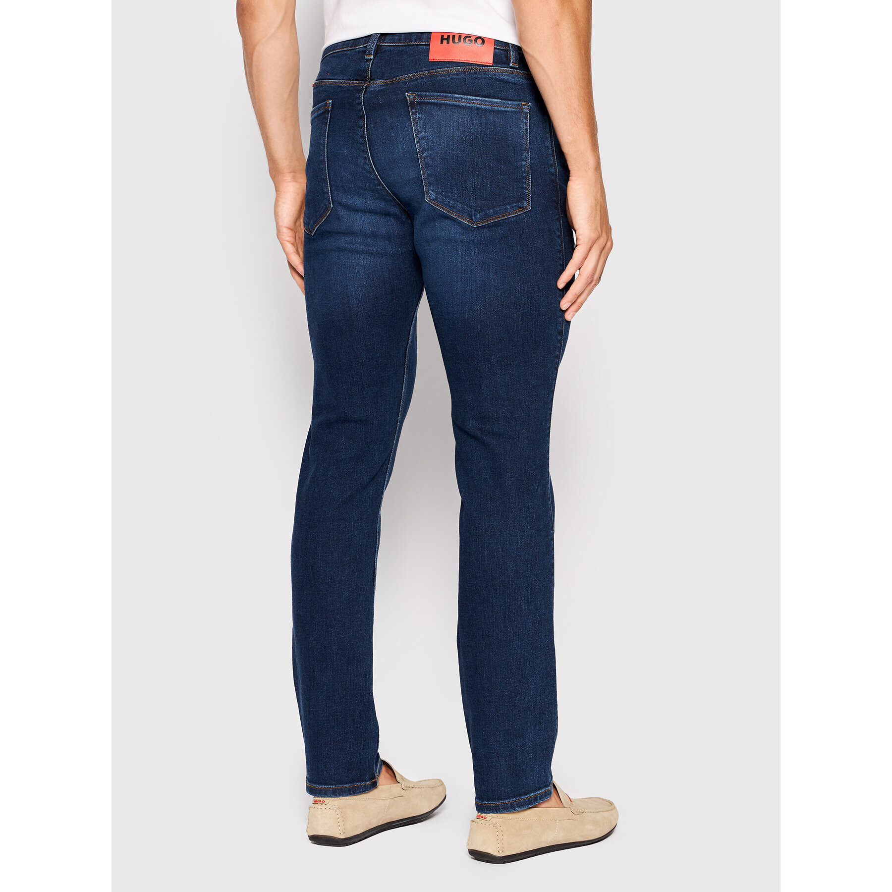 Hugo Jeans hlače 708 50472822 Modra Slim Fit - Pepit.si