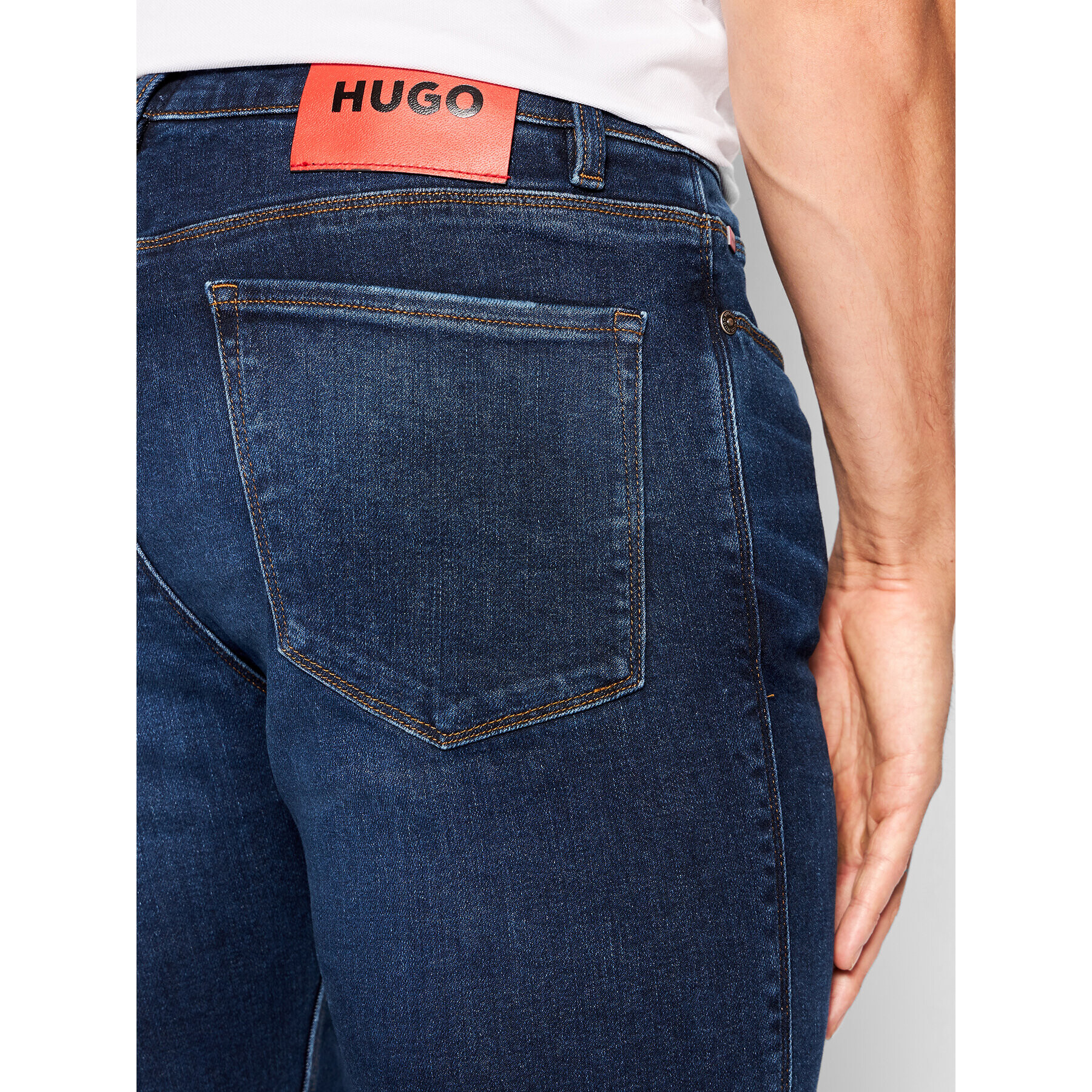 Hugo Jeans hlače 708 50472822 Modra Slim Fit - Pepit.si