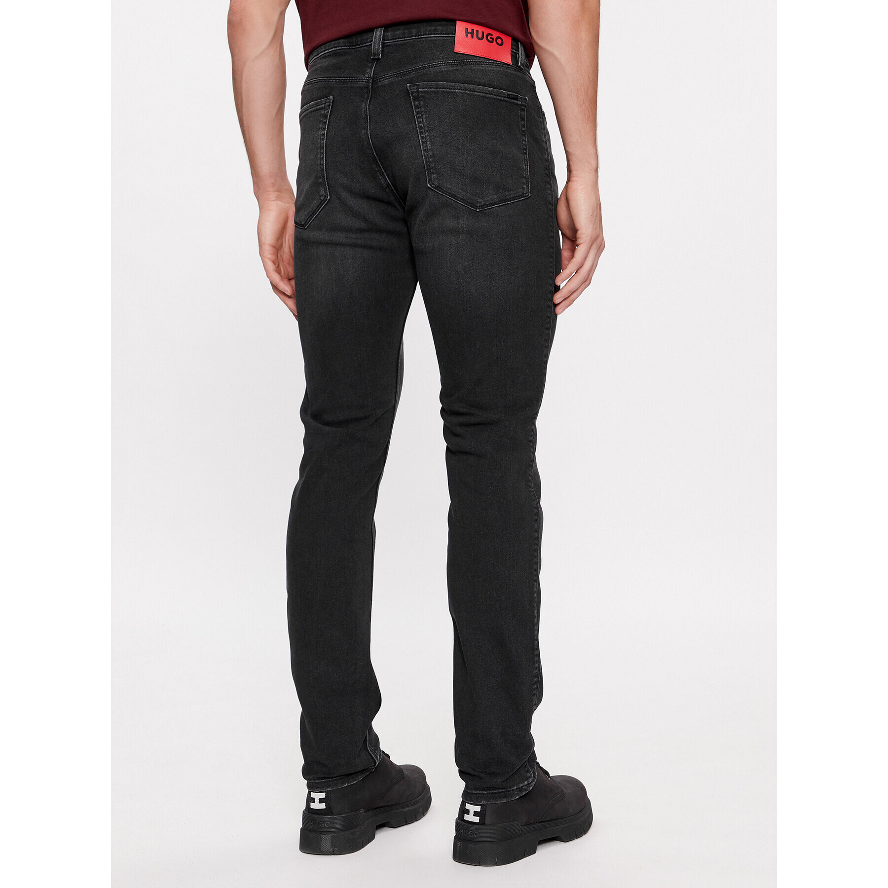 Hugo Jeans hlače 708 50493699 Siva Slim Fit - Pepit.si