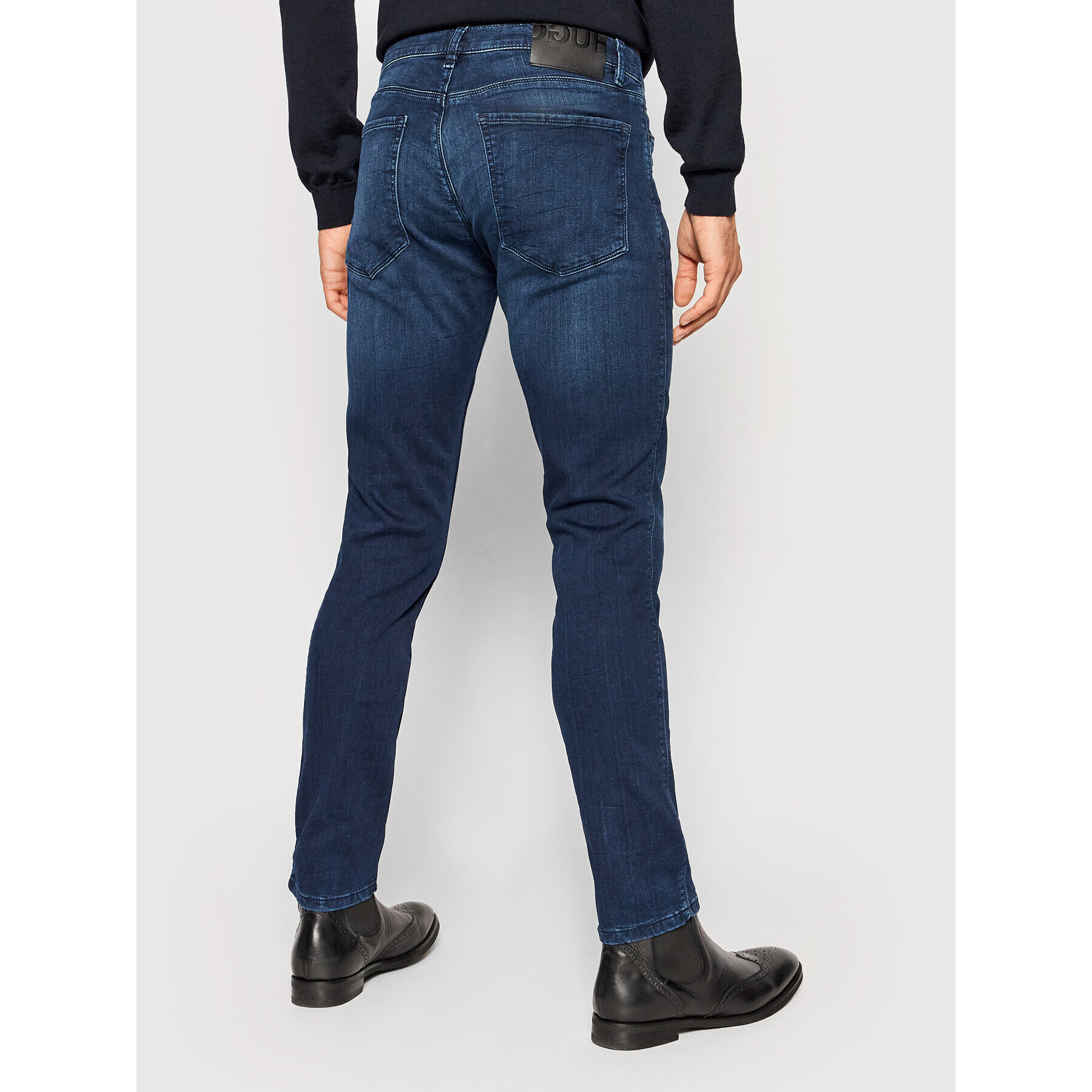 Hugo Jeans hlače 734 50446978 Mornarsko modra Skinny Fit - Pepit.si