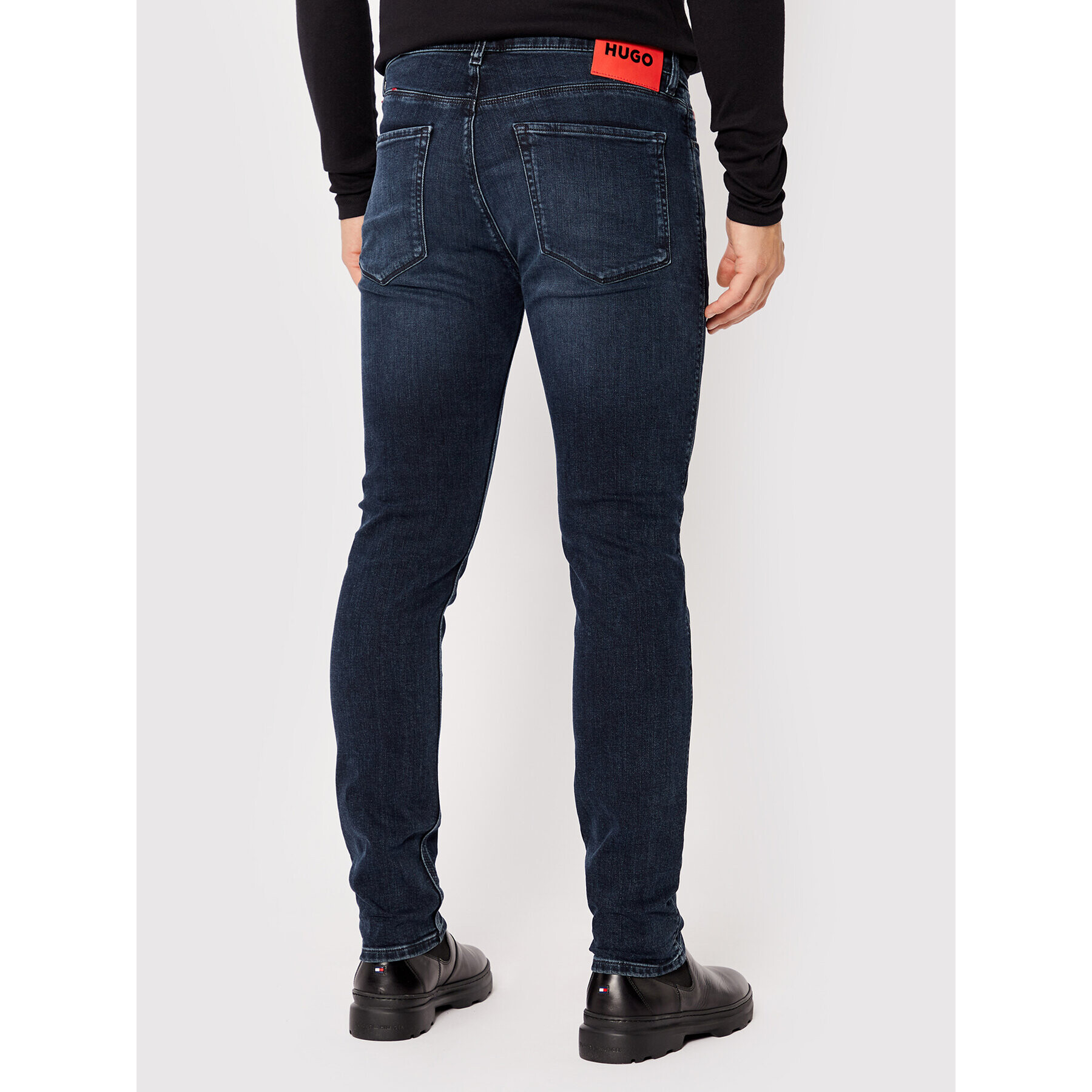 Hugo Jeans hlače 734 50473862 Mornarsko modra Extra Slim Fit - Pepit.si