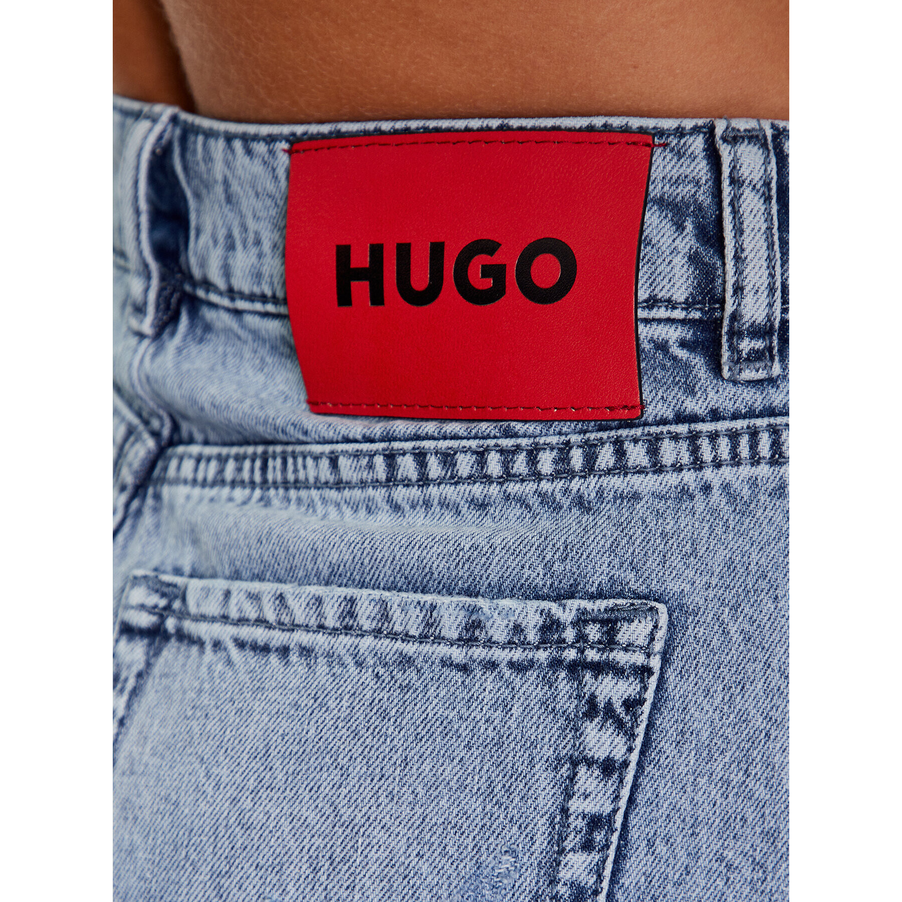 Hugo Jeans kratke hlače 50489287 Modra Regular Fit - Pepit.si