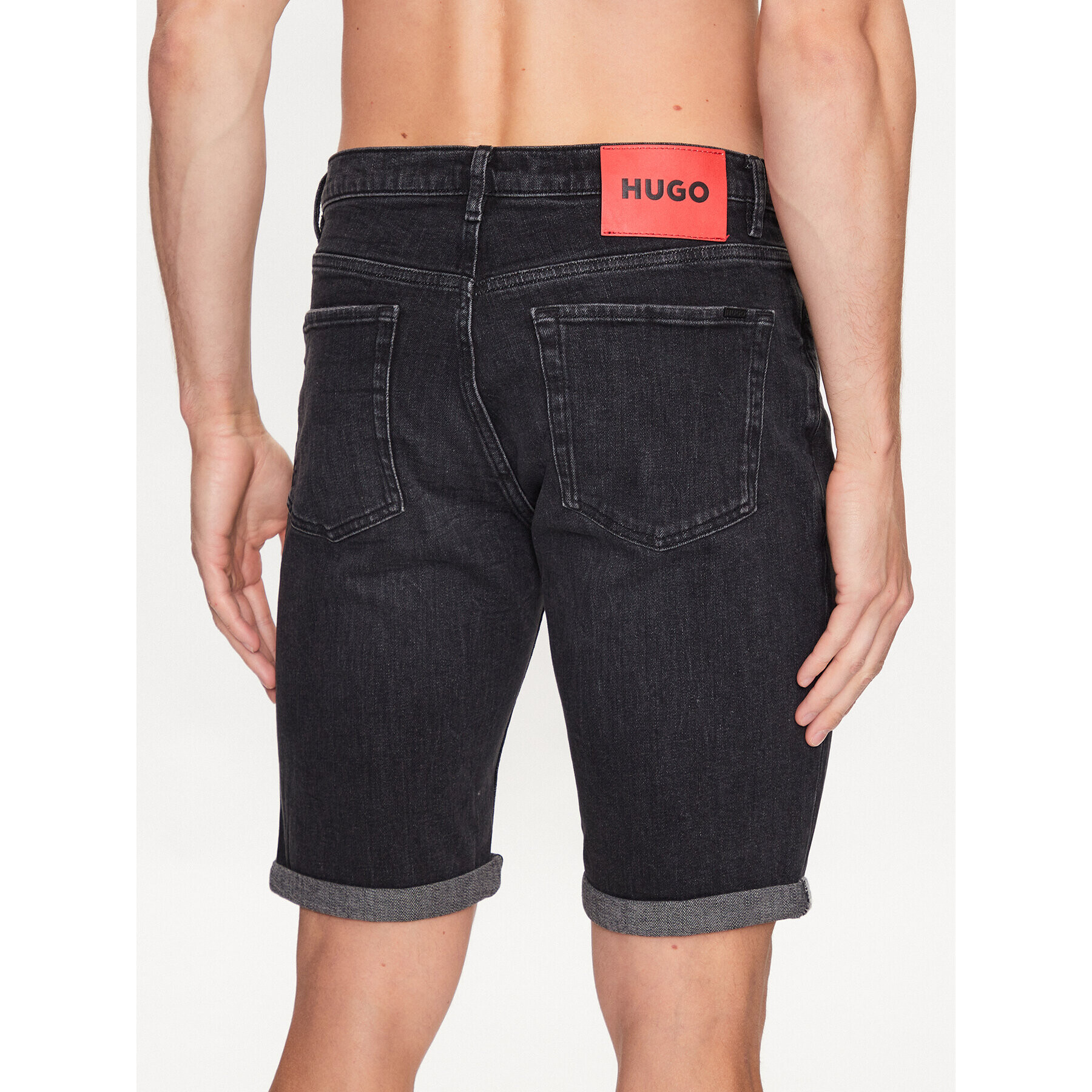 Hugo Jeans kratke hlače 50489779 Siva Tapered Fit - Pepit.si