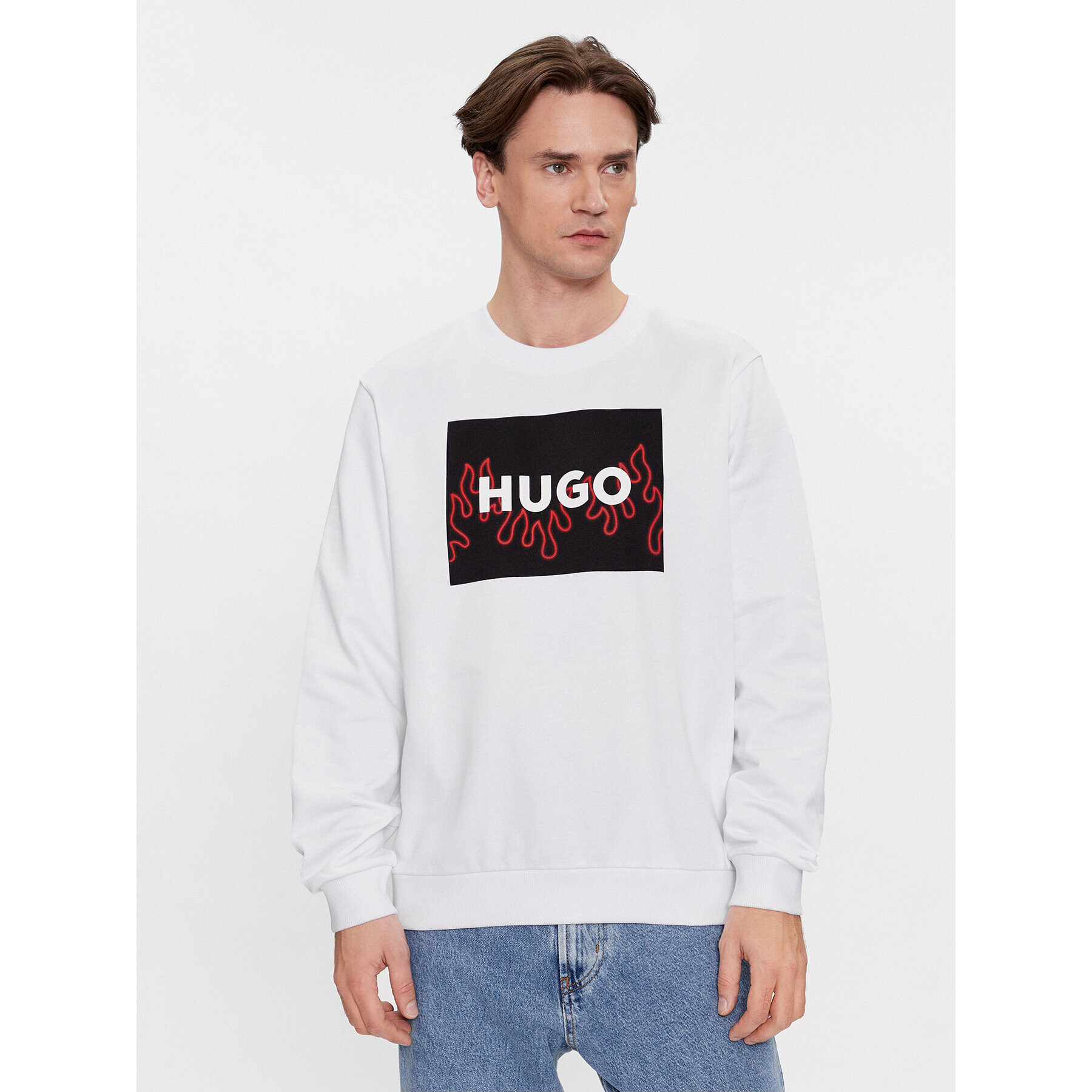 Hugo Jopa Duragol 50506990 Bela Regular Fit - Pepit.si