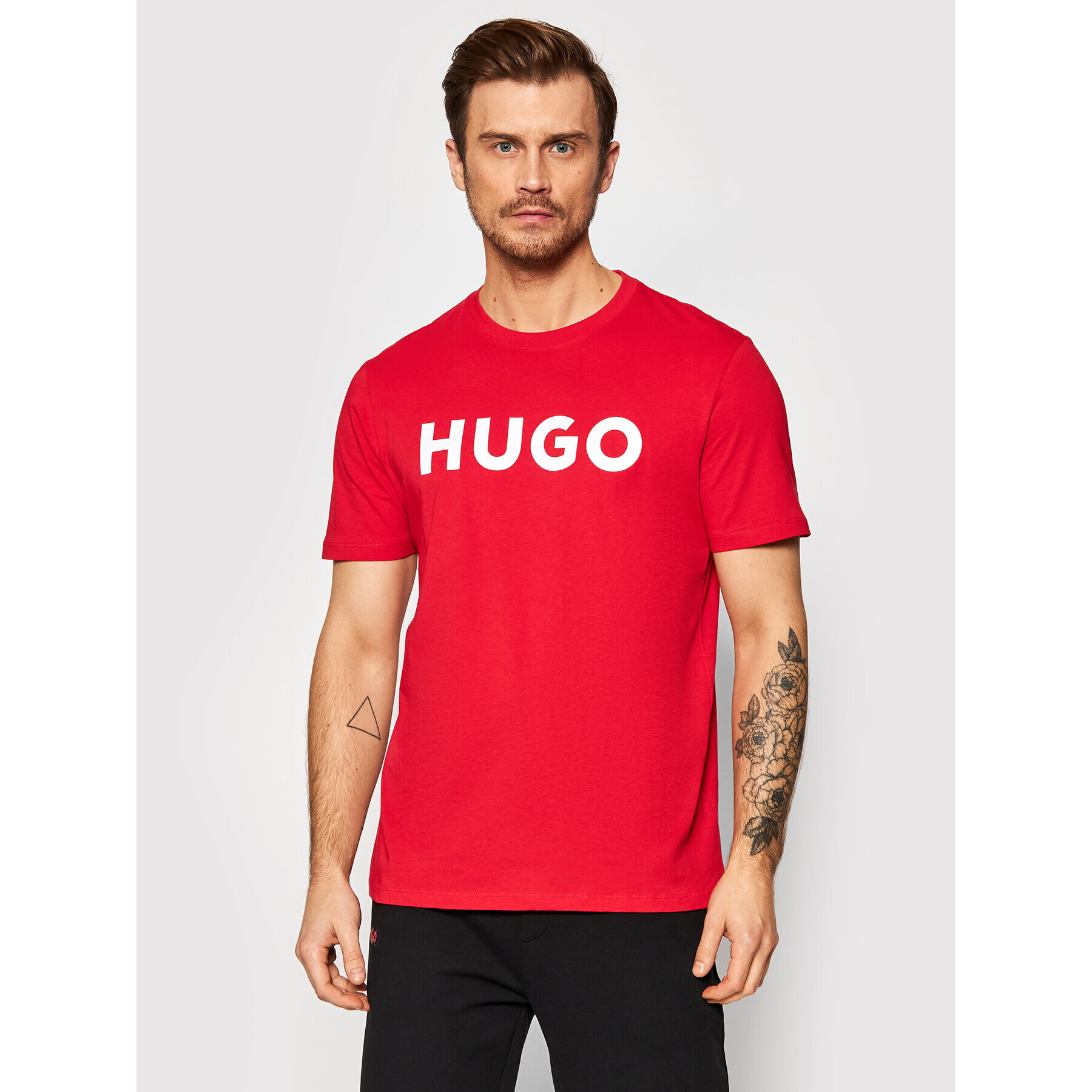 Hugo Majica Dulivio 50467556 Rdeča Regular Fit - Pepit.si