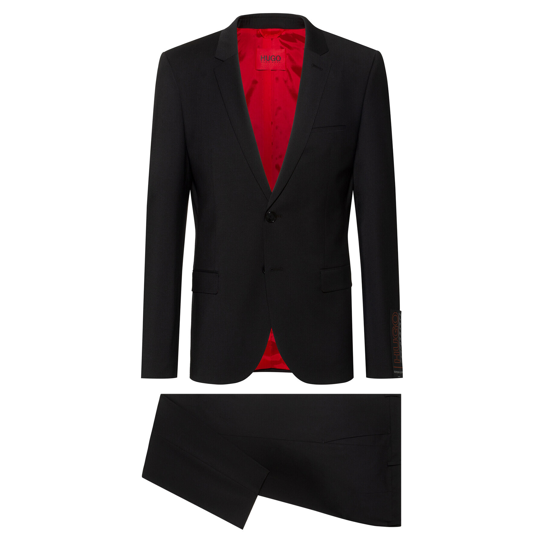 Hugo Obleka 50450994 Črna Extra Slim Fit - Pepit.si