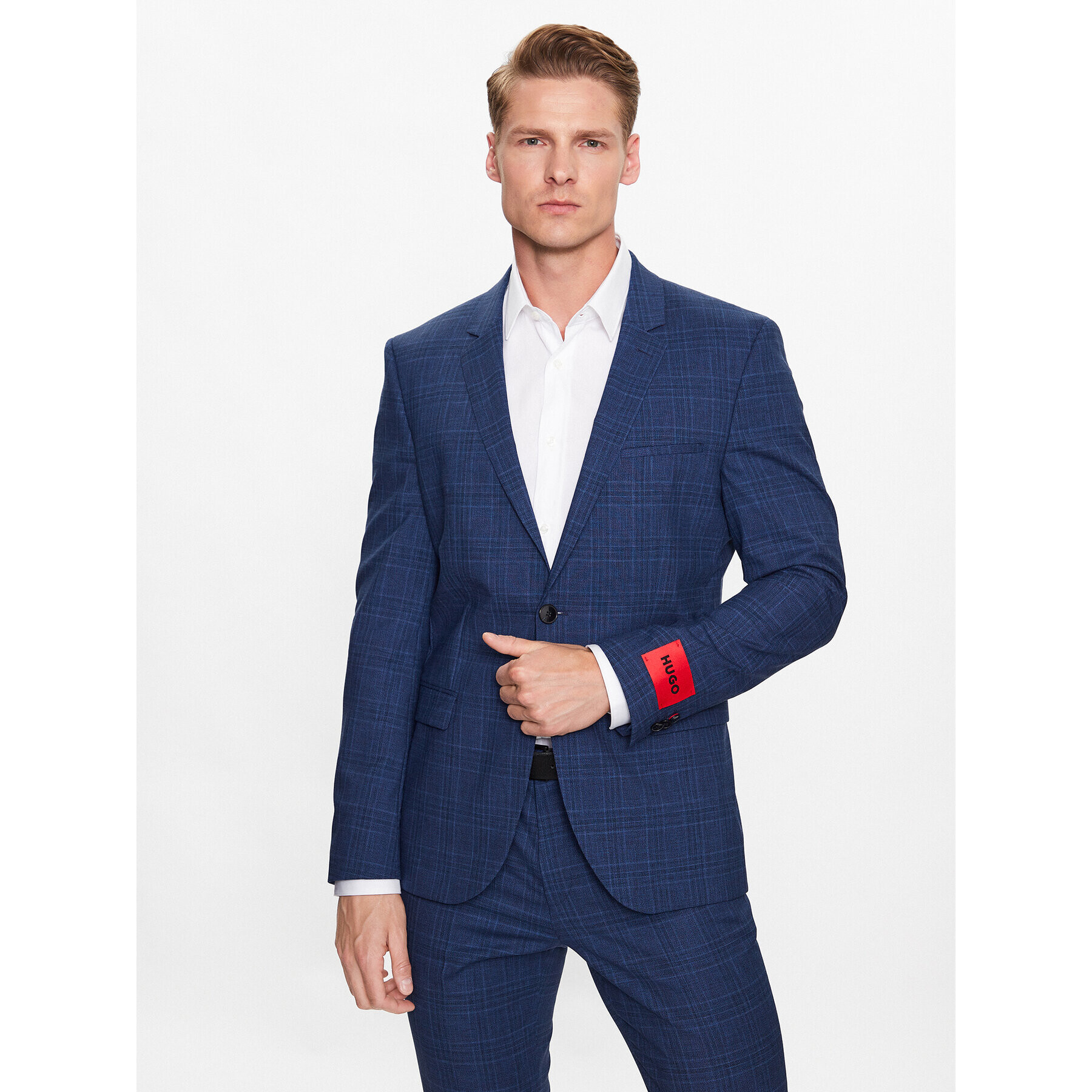 Hugo Obleka 50490975 Mornarsko modra Extra Slim Fit - Pepit.si