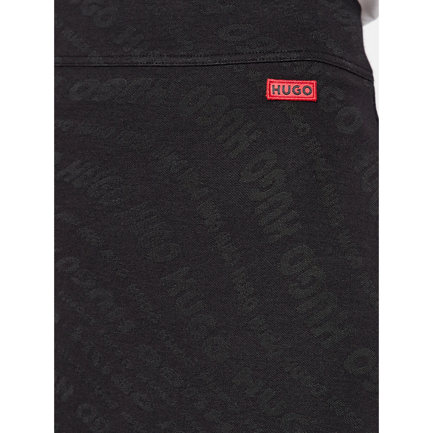 Hugo Ravno krilo Nolympia 50499260 Črna Slim Fit - Pepit.si