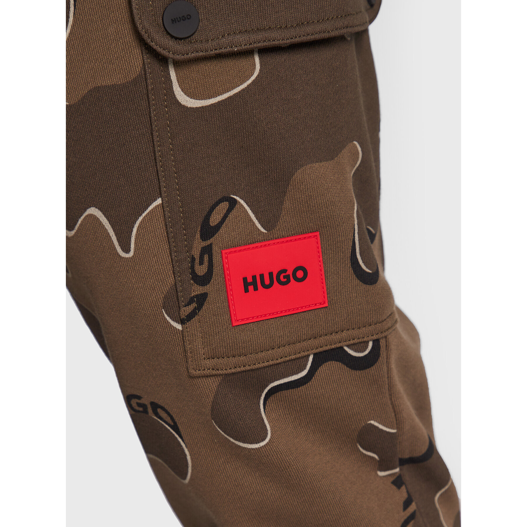 Hugo Spodnji del trenirke Dromwell 50481348 Khaki Regular Fit - Pepit.si