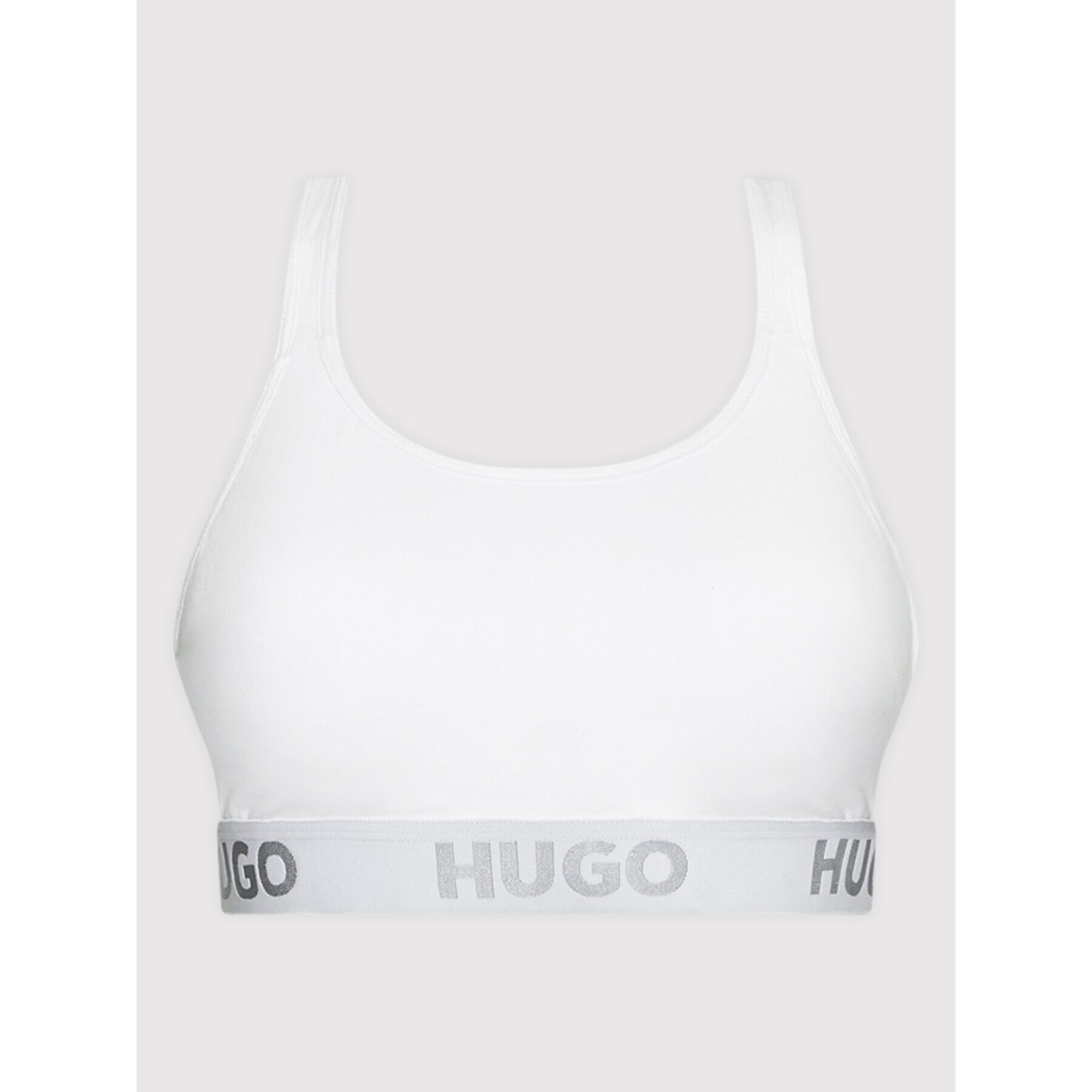 Hugo Top nedrček Sporty Logo 50469628 Bela - Pepit.si