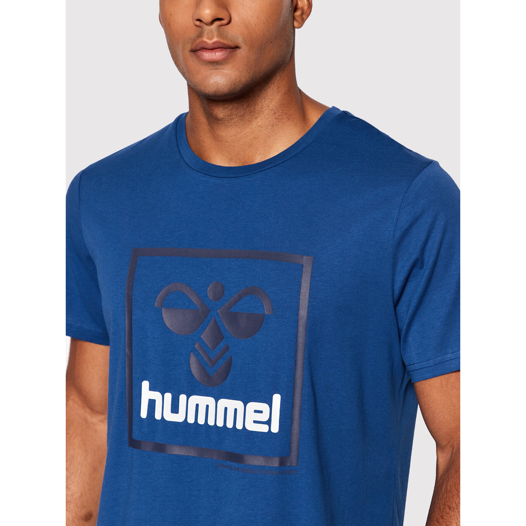 Hummel Majica 2.0 214331 Modra Regular Fit - Pepit.si