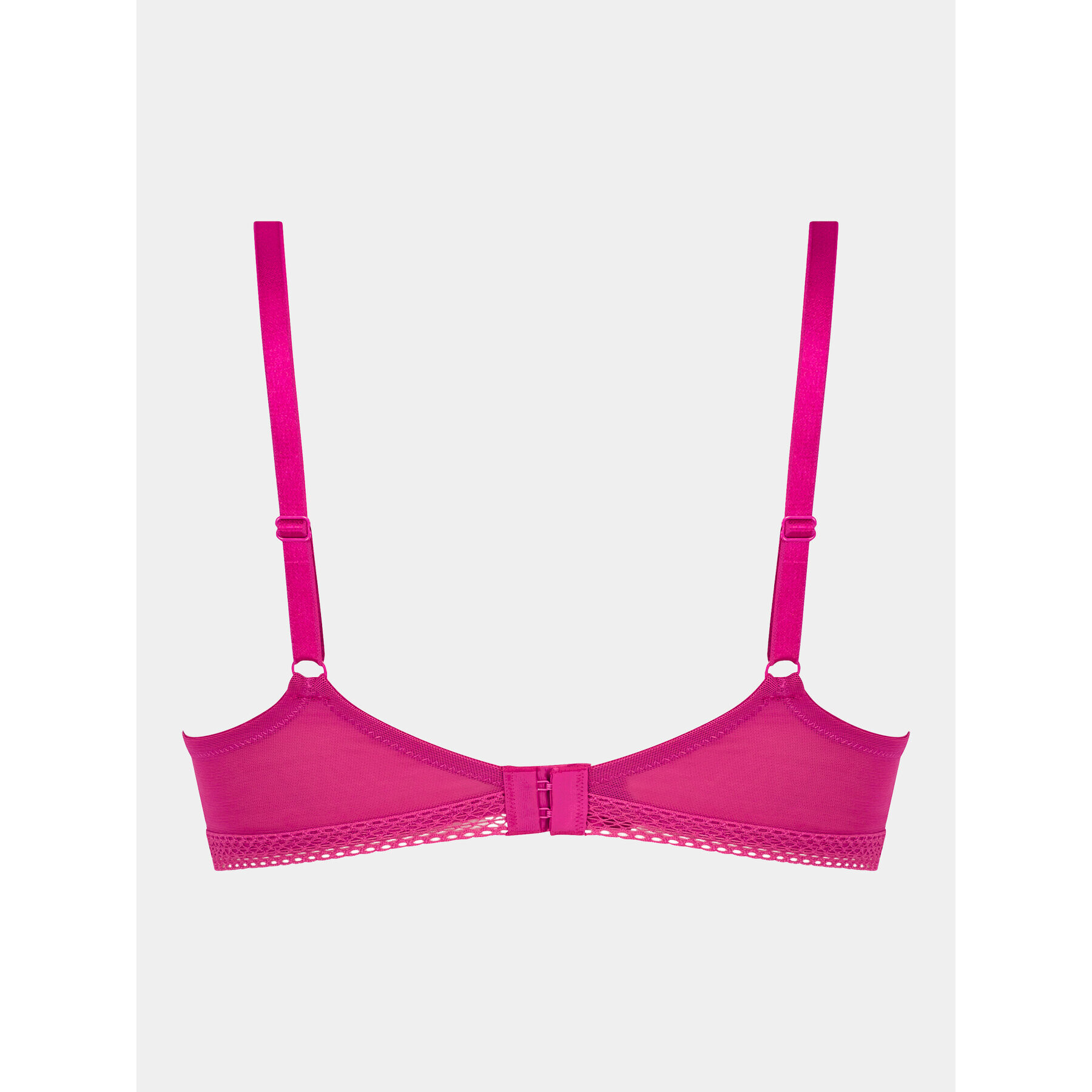 Hunkemöller Nedrček brez kosti Bessie Non Wired Low D Pu 202655 Roza - Pepit.si