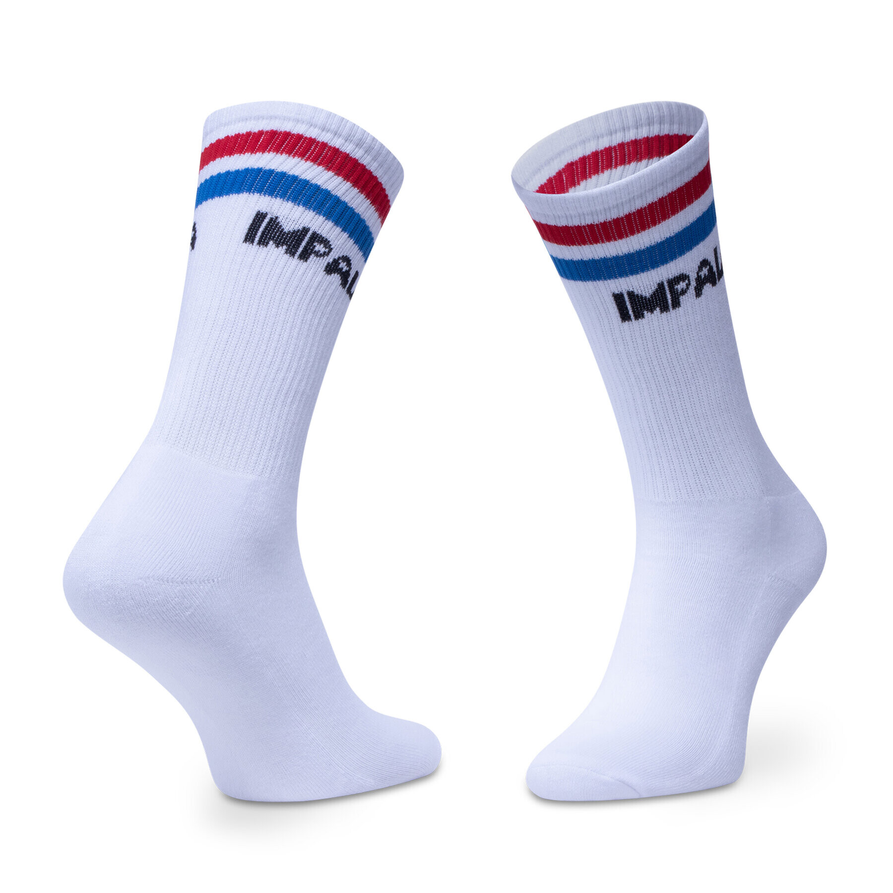 Impala Set 3 parov ženskih visokih nogavic Stripe Sock 3 Pack IM787000 Bela - Pepit.si