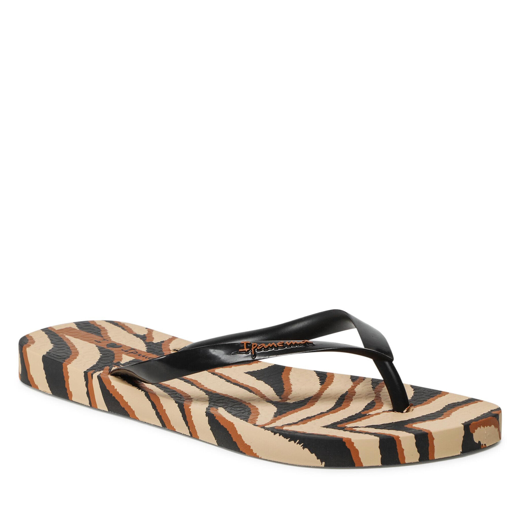 Ipanema Japonke Animale Print Fem 83162 Črna - Pepit.si