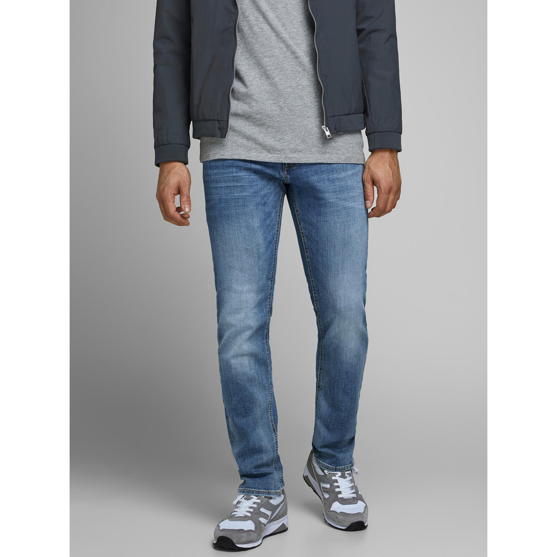 Jack&Jones Jeans hlače Tim 12146866 Modra Slim Fit - Pepit.si