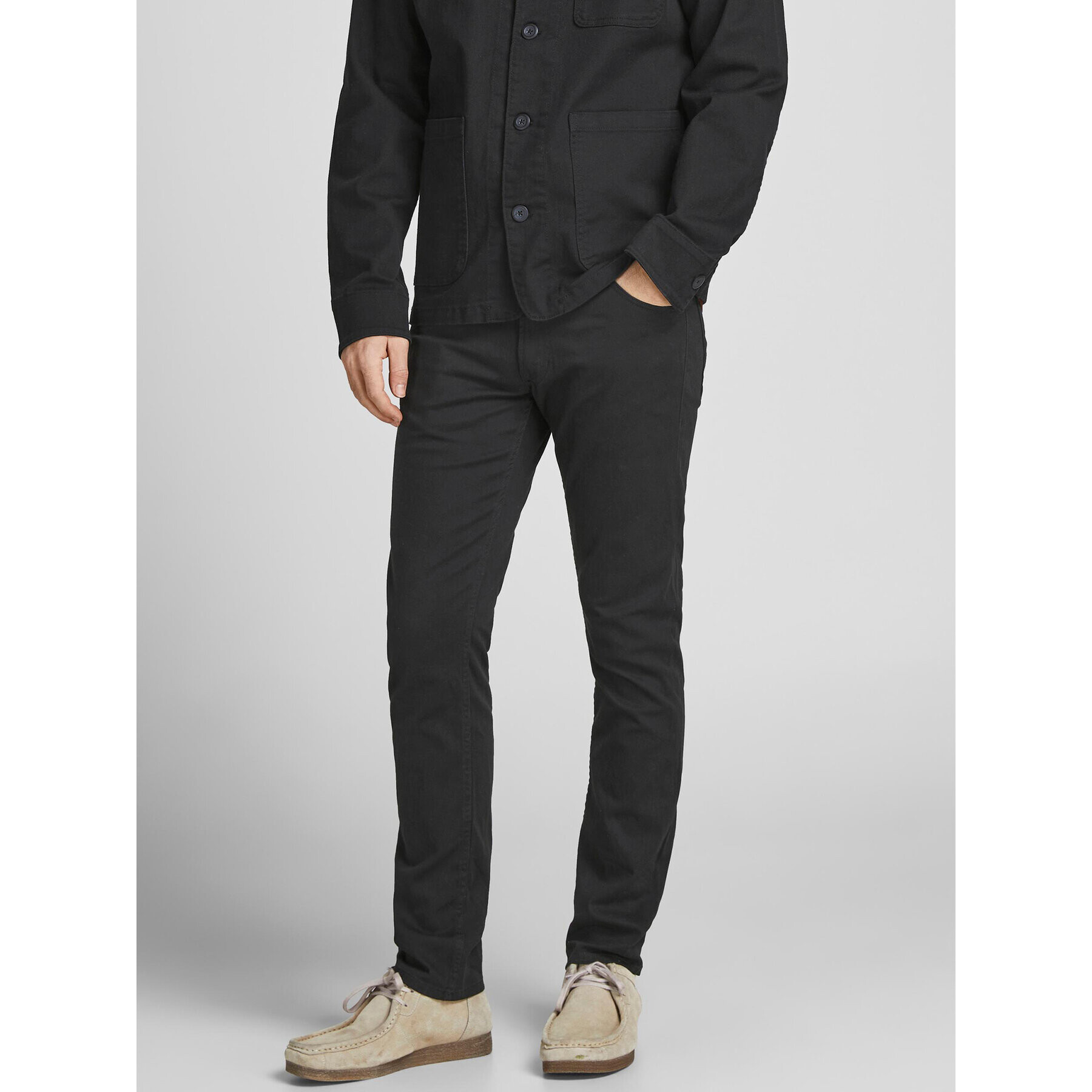 Jack&Jones Jeans hlače 12201530 Črna Slim Fit - Pepit.si