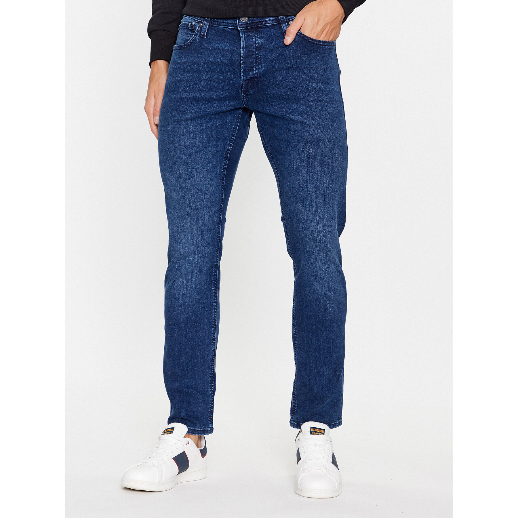 Jack&Jones Jeans hlače 12243601 Modra Slim Fit - Pepit.si