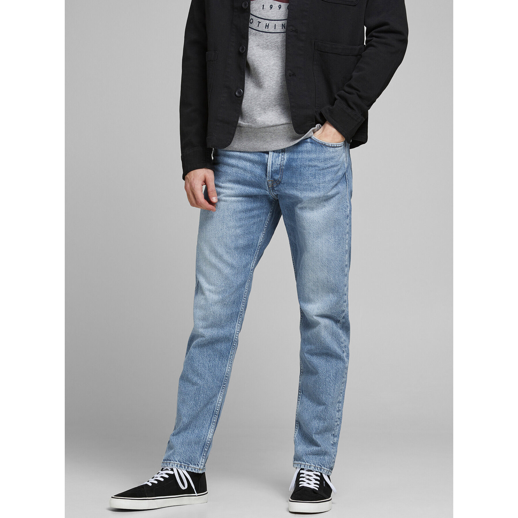 Jack&Jones Jeans hlače Chris 12193398 Modra Relaxed Fit - Pepit.si