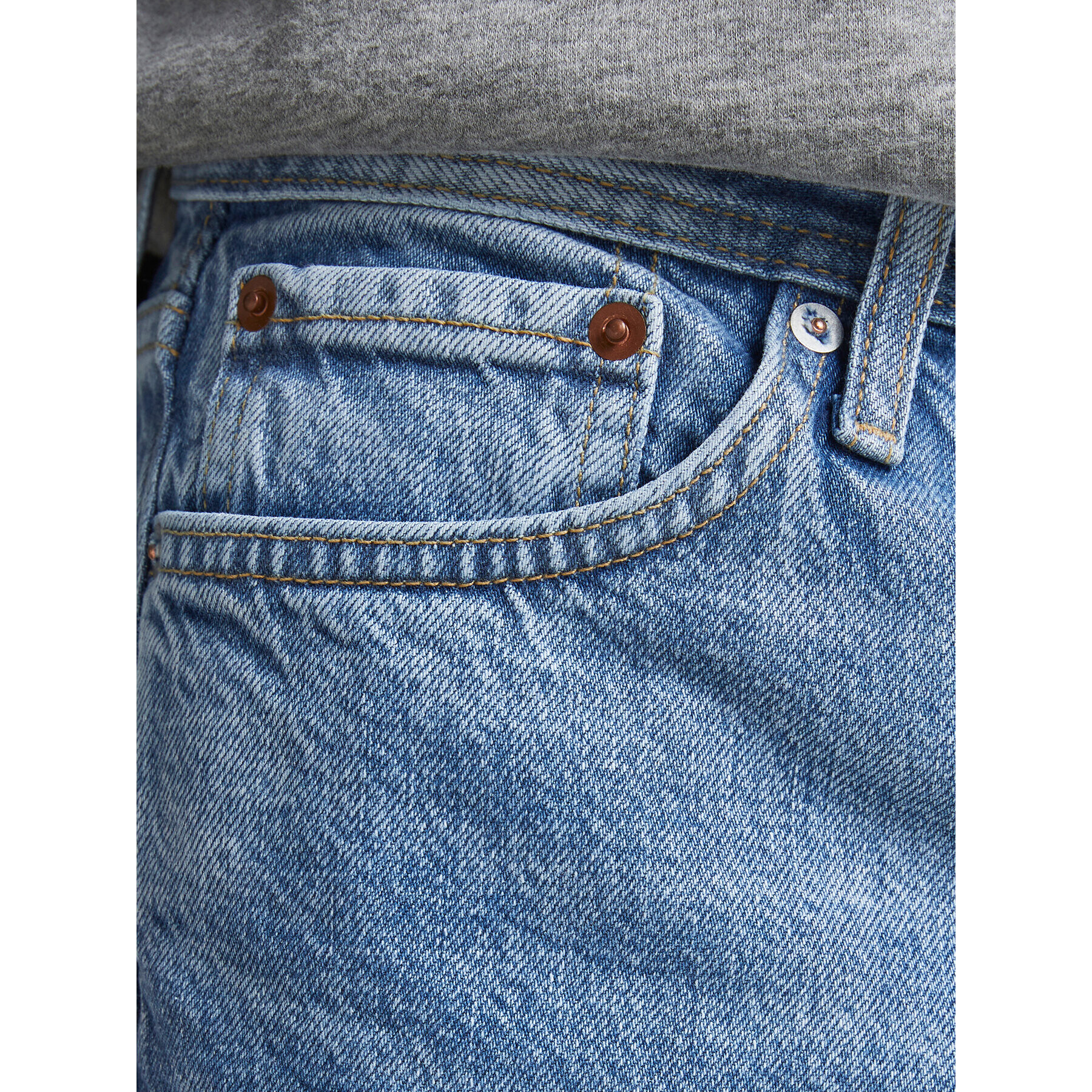 Jack&Jones Jeans hlače Chris 12193398 Modra Relaxed Fit - Pepit.si