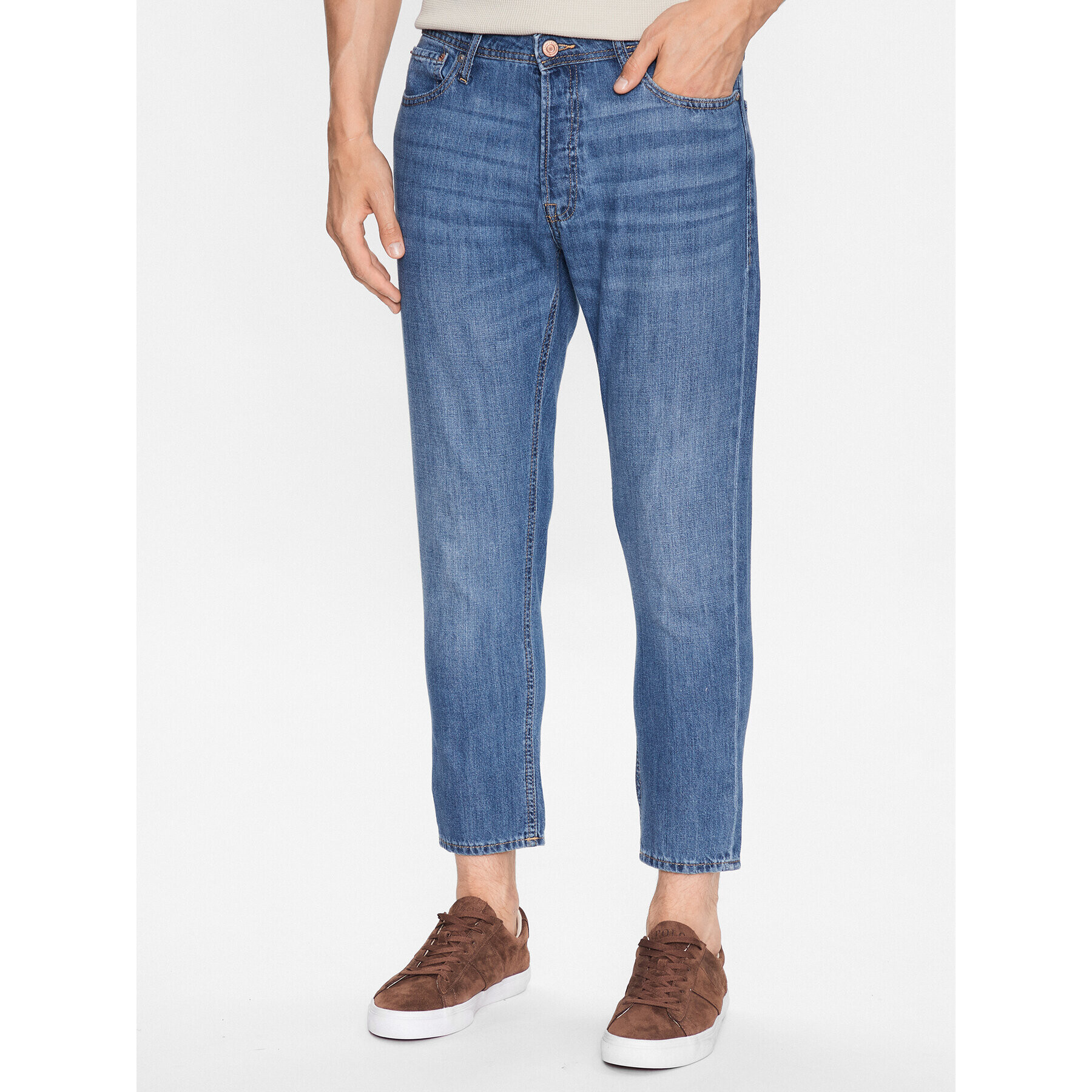 Jack&Jones Jeans hlače Frank 12236122 Modra Relaxed Fit - Pepit.si