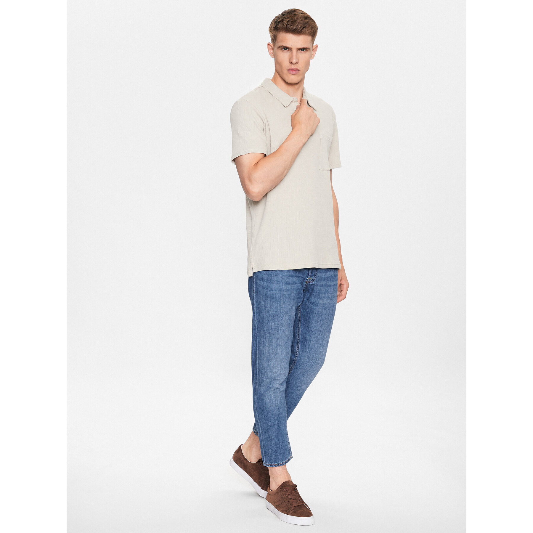 Jack&Jones Jeans hlače Frank 12236122 Modra Relaxed Fit - Pepit.si