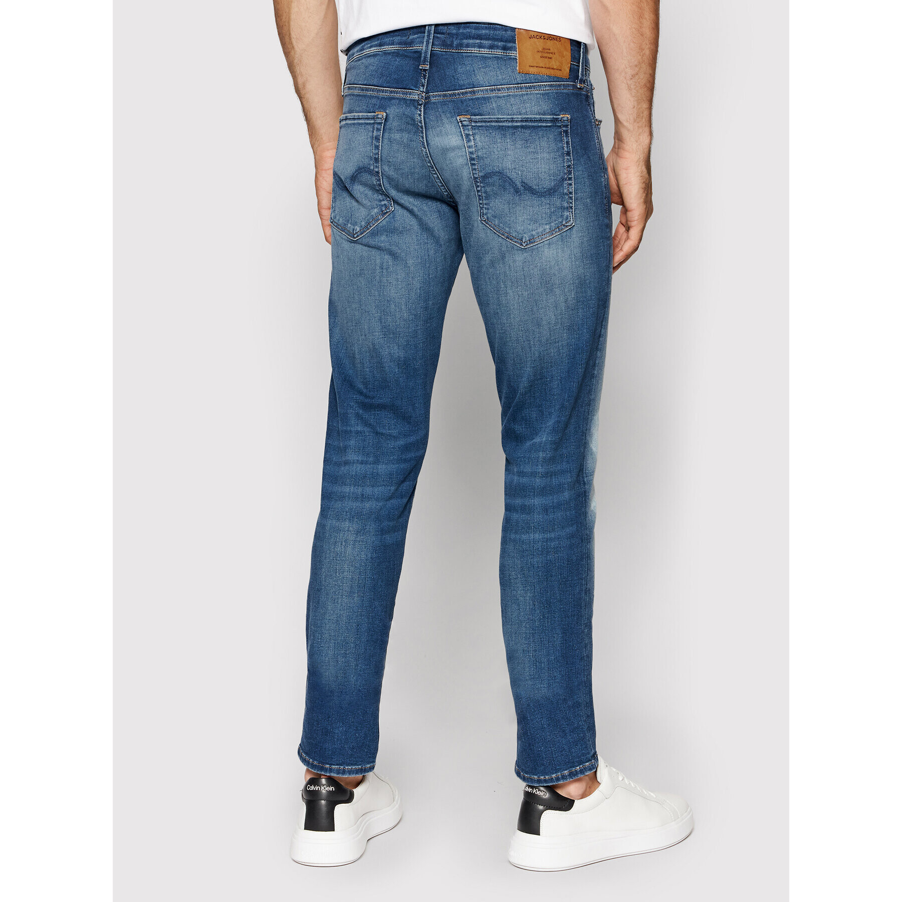 Jack&Jones Jeans hlače Gleen 12199752 Modra Slim Fit - Pepit.si