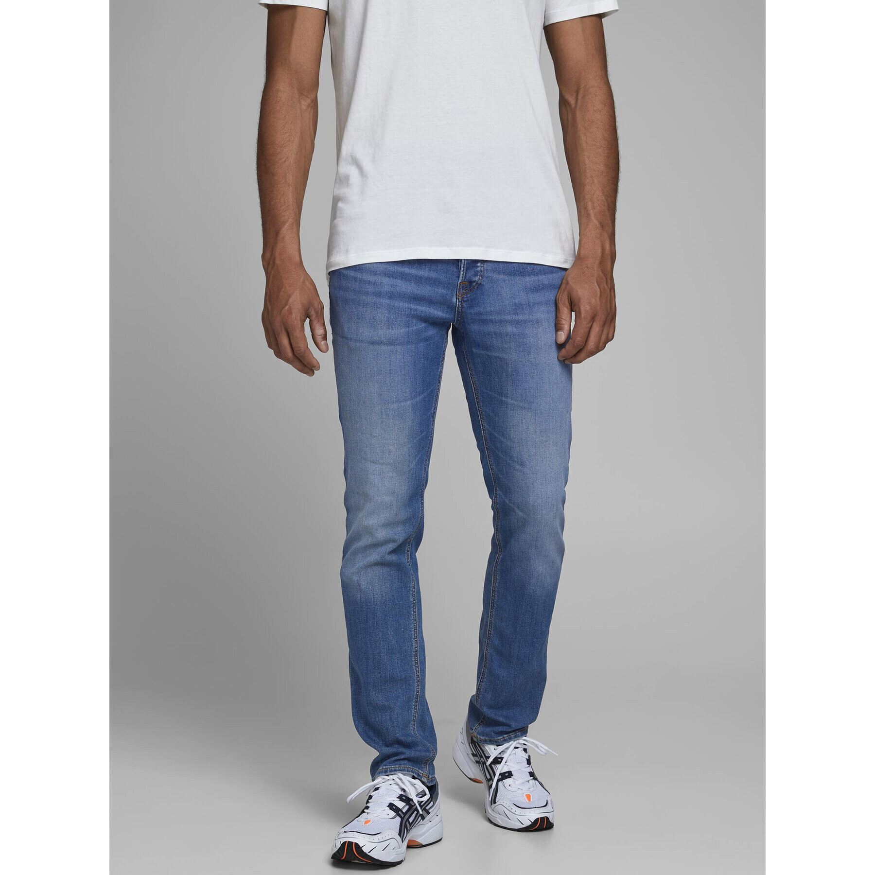 Jack&Jones Jeans hlače Glenn 12157416 Modra Slim Fit - Pepit.si