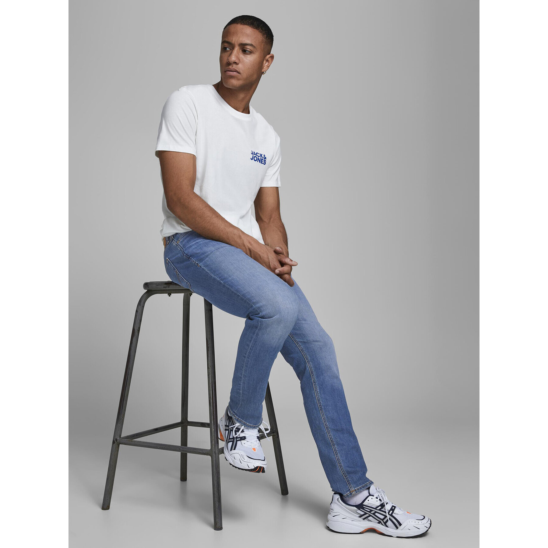 Jack&Jones Jeans hlače Glenn 12157416 Modra Slim Fit - Pepit.si