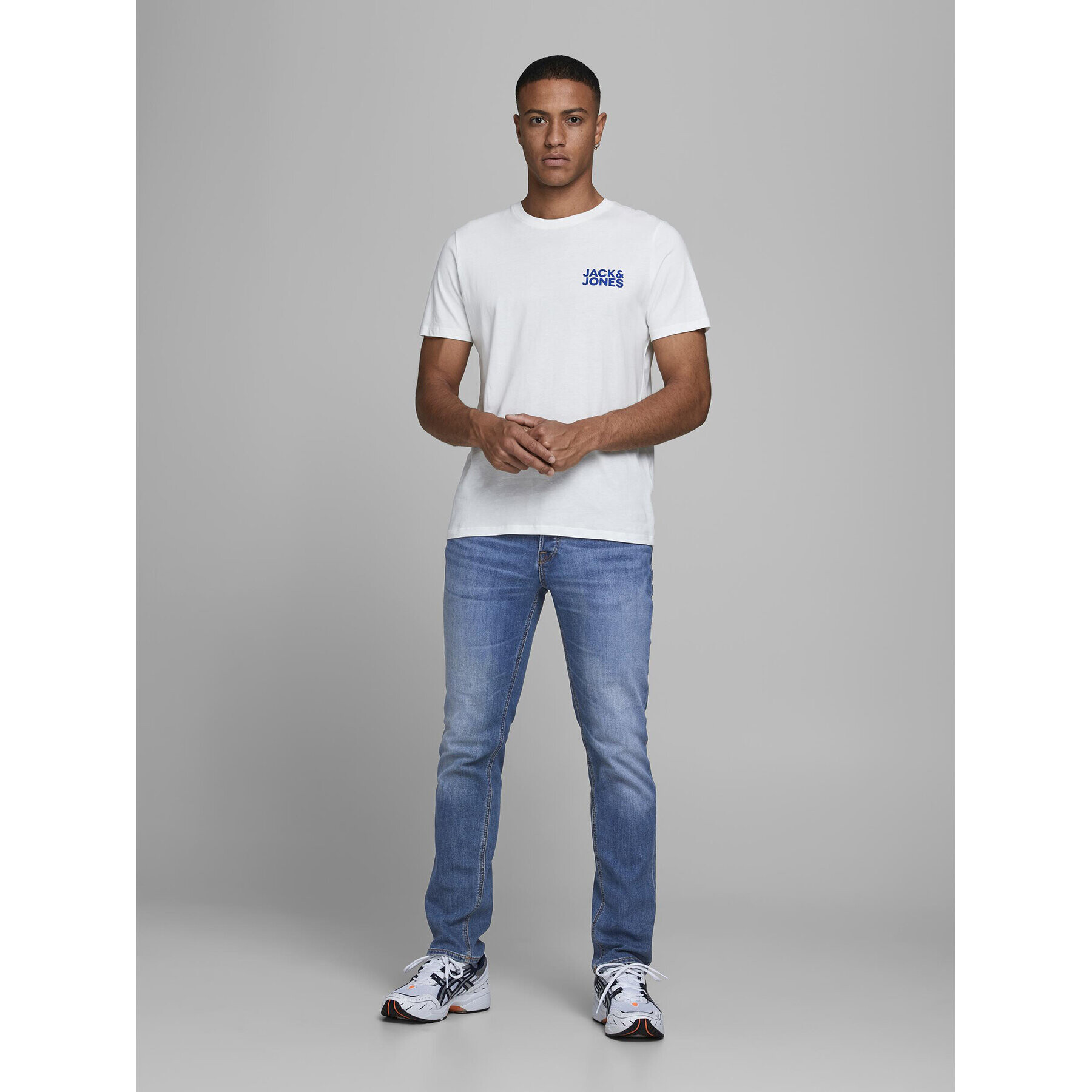 Jack&Jones Jeans hlače Glenn 12157416 Modra Slim Fit - Pepit.si