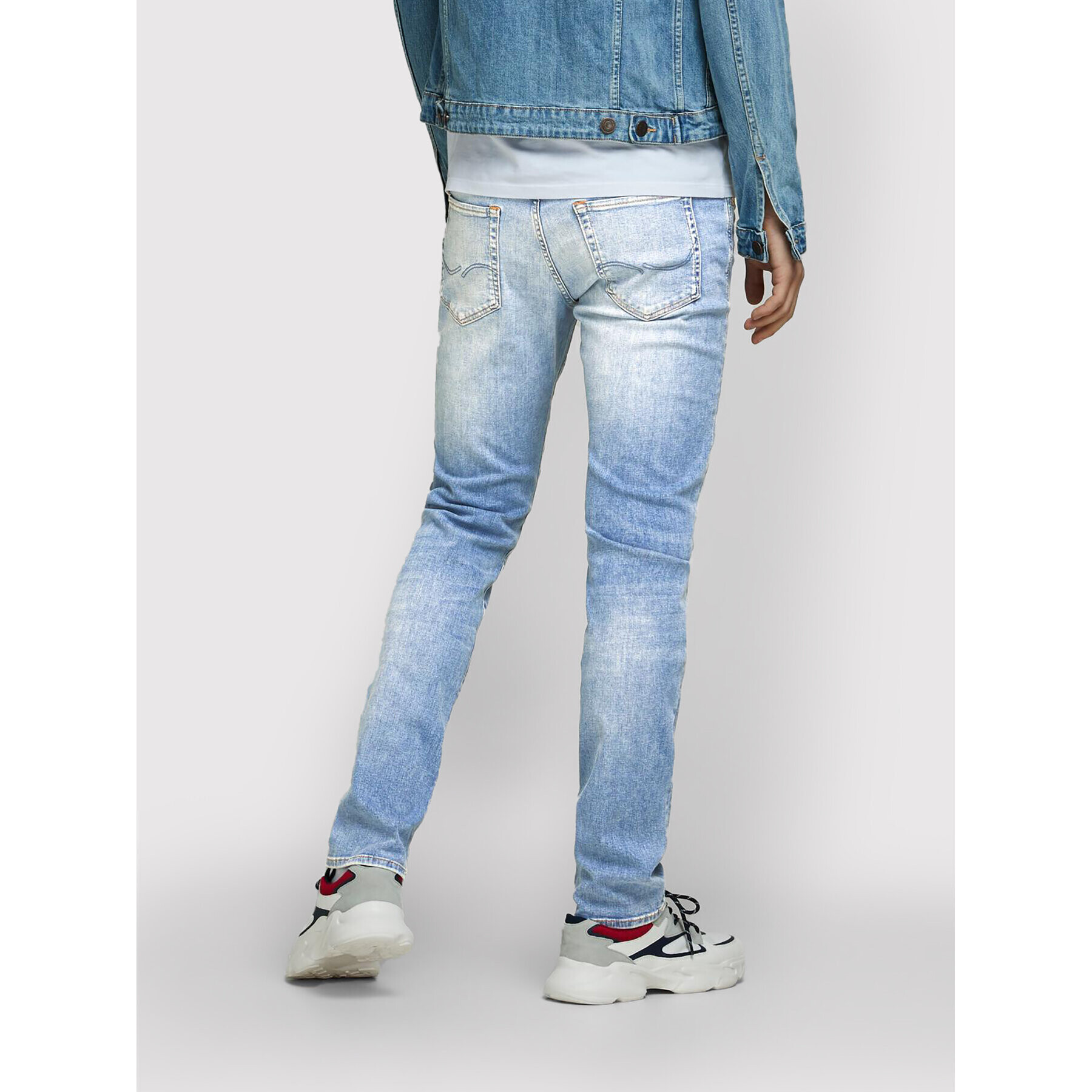 Jack&Jones Jeans hlače Glenn 12168694 Modra Slim Fit - Pepit.si