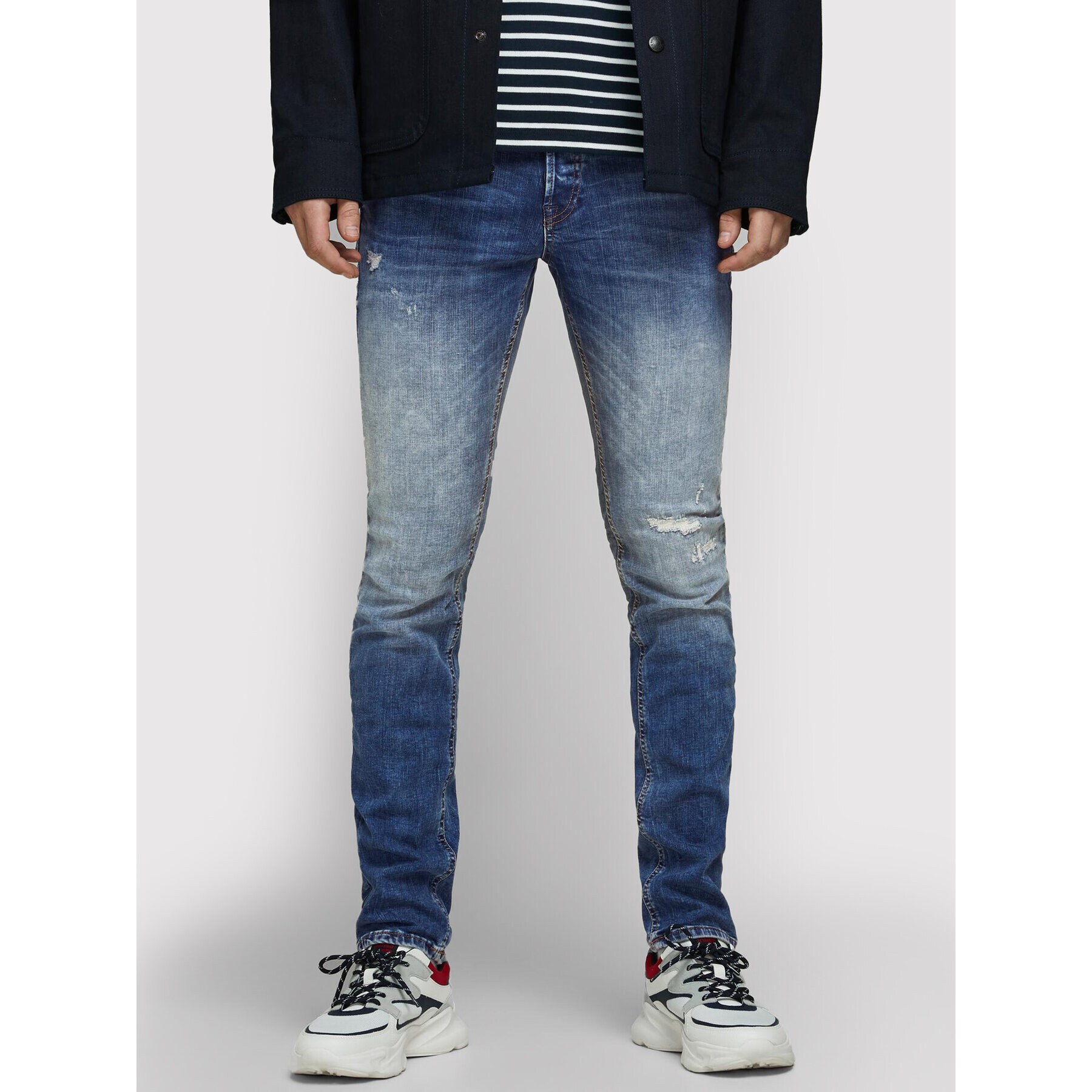 Jack&Jones Jeans hlače Glenn 12168932 Modra Slim Fit - Pepit.si