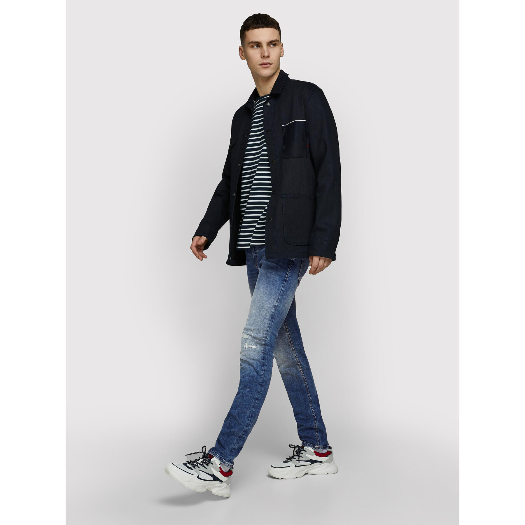 Jack&Jones Jeans hlače Glenn 12168932 Modra Slim Fit - Pepit.si