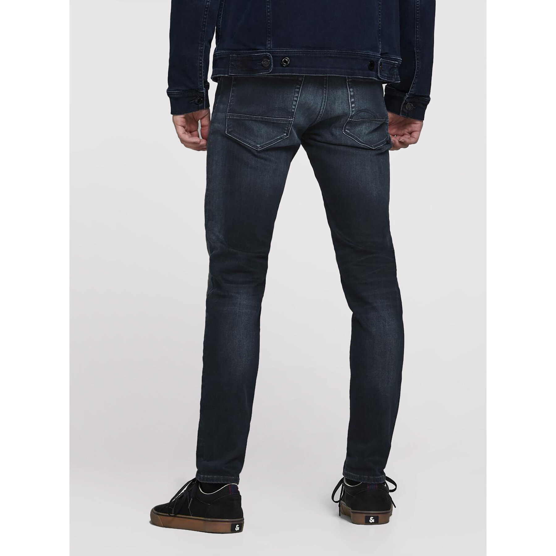 Jack&Jones Jeans hlače Glenn 12175893 Mornarsko modra Slim Fit - Pepit.si