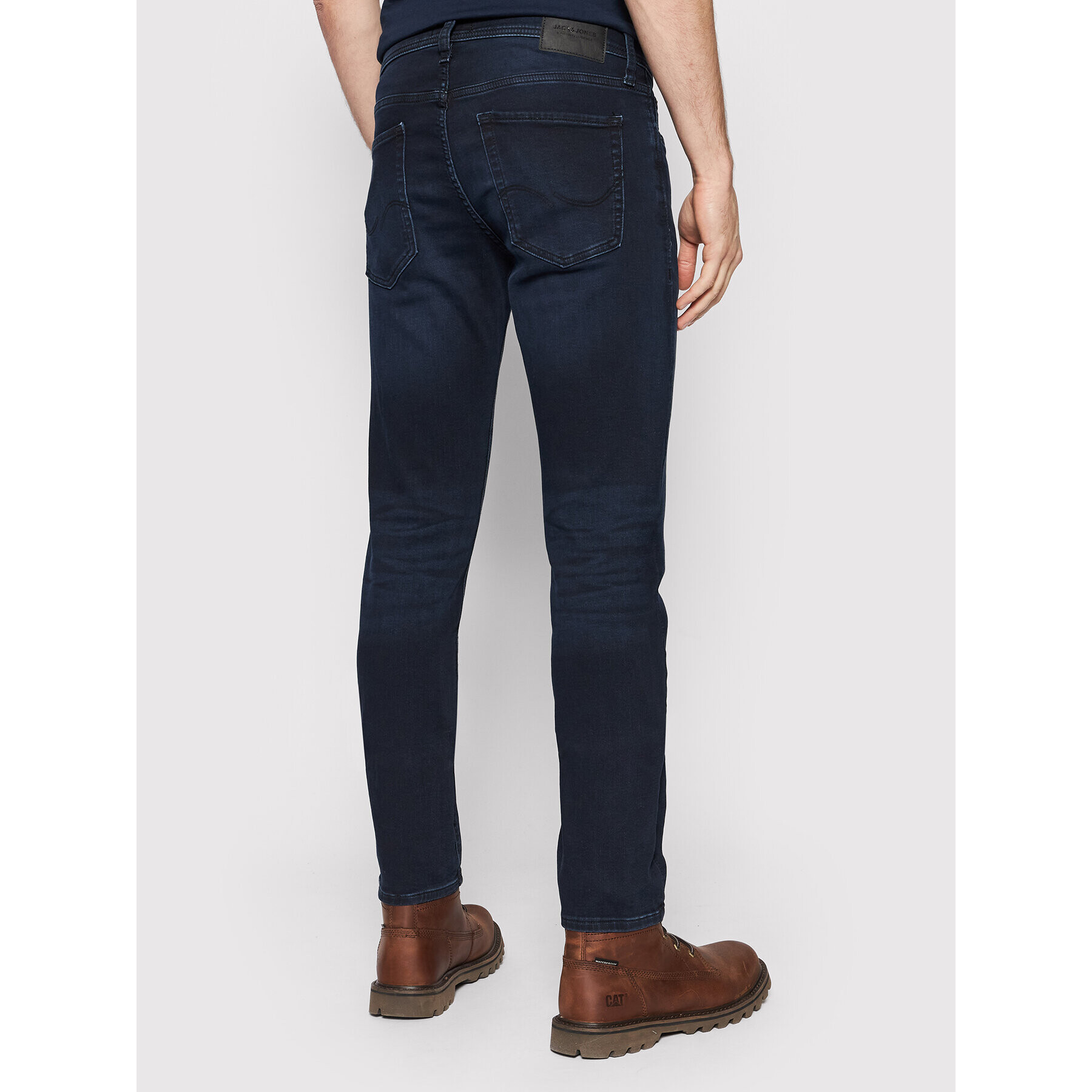 Jack&Jones Jeans hlače Glenn 12190946 Mornarsko modra Slim Fit - Pepit.si