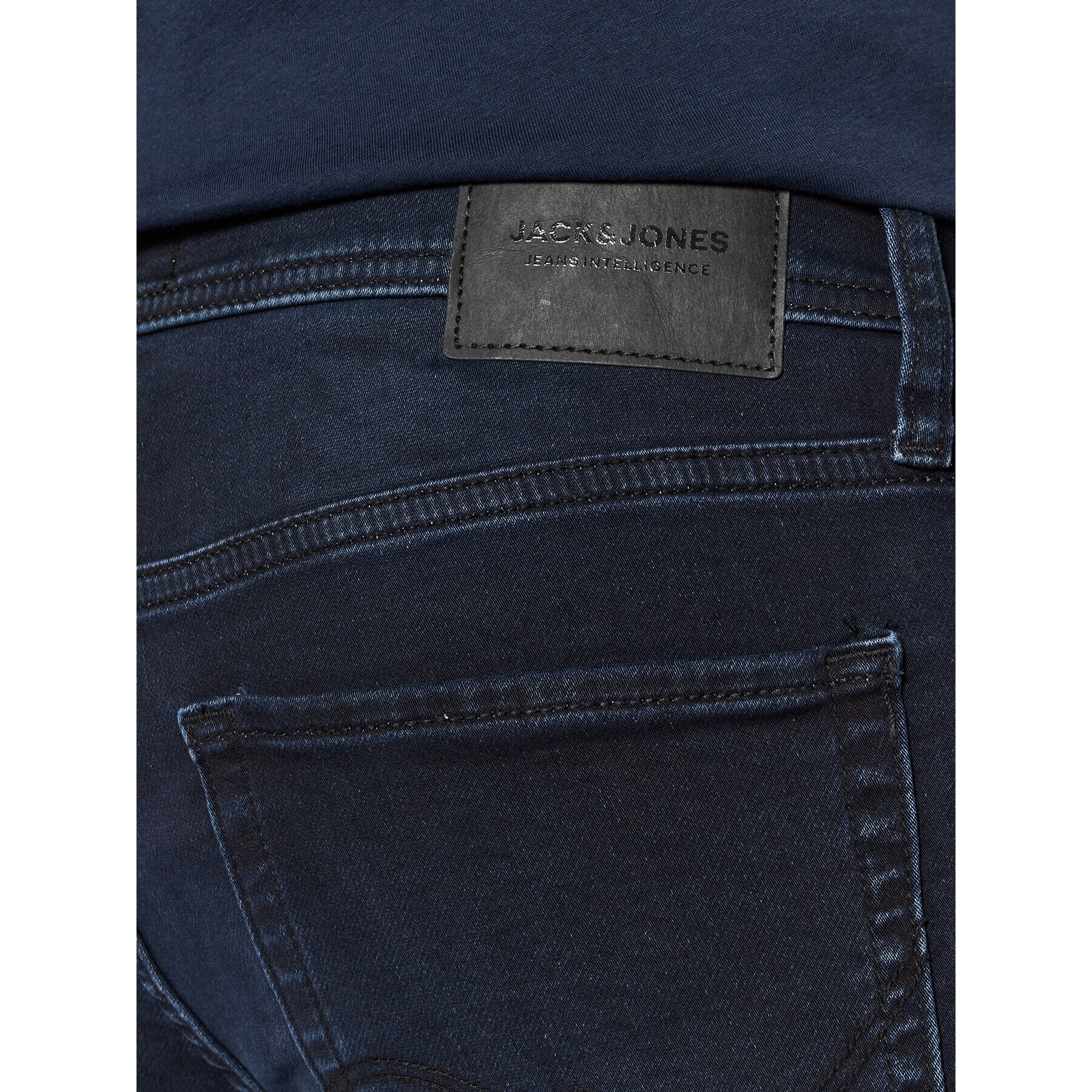 Jack&Jones Jeans hlače Glenn 12190946 Mornarsko modra Slim Fit - Pepit.si