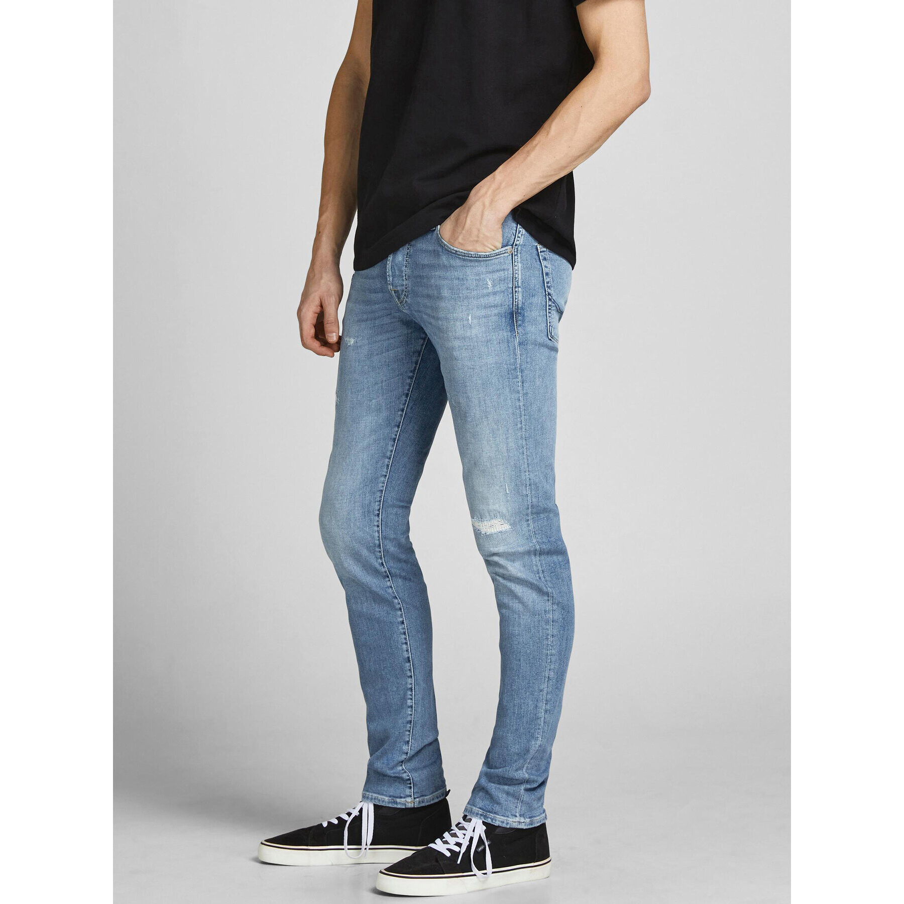 Jack&Jones Jeans hlače Glenn 12204336 Modra Slim Fit - Pepit.si