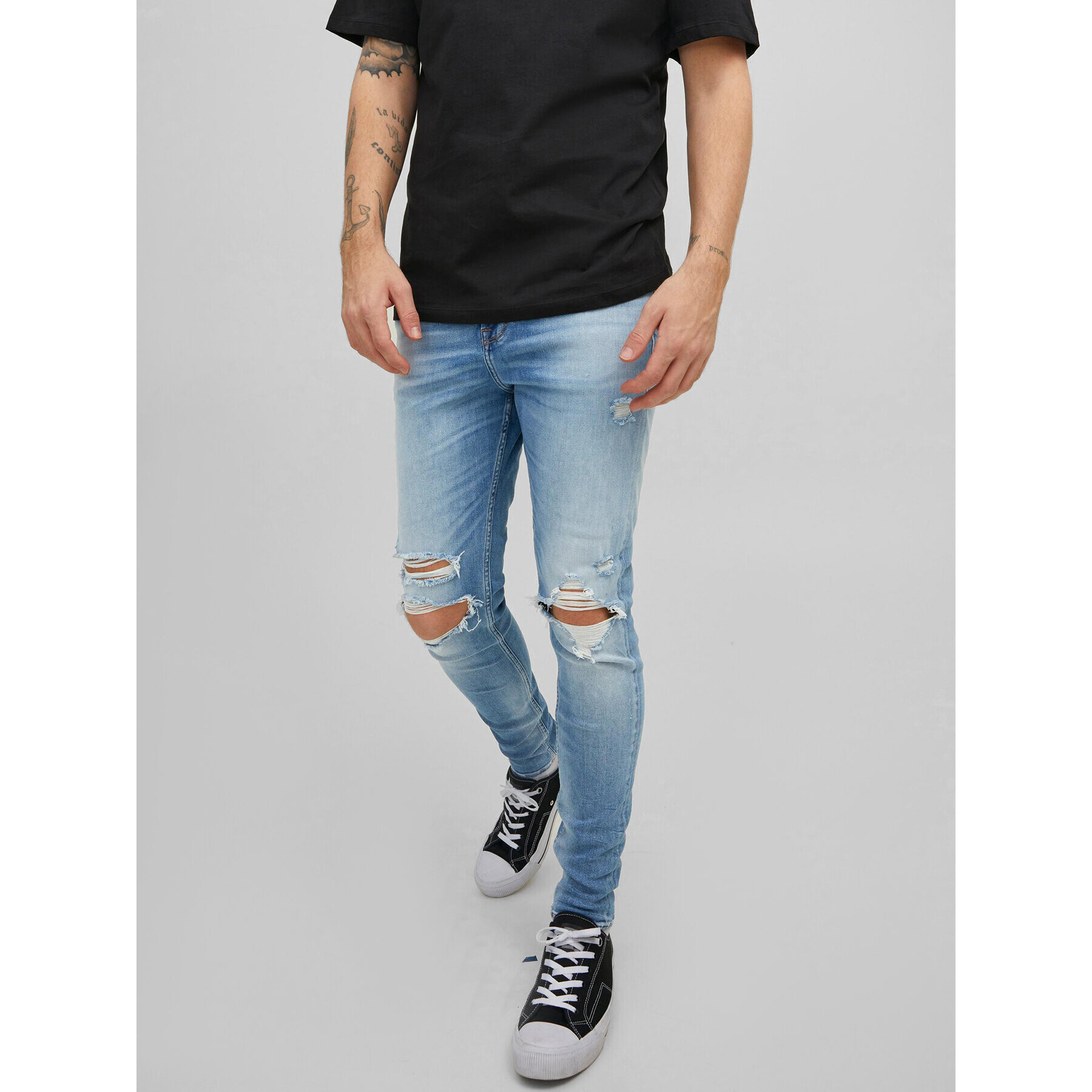 Jack&Jones Jeans hlače Glenn 12209791 Modra Slim Fit - Pepit.si