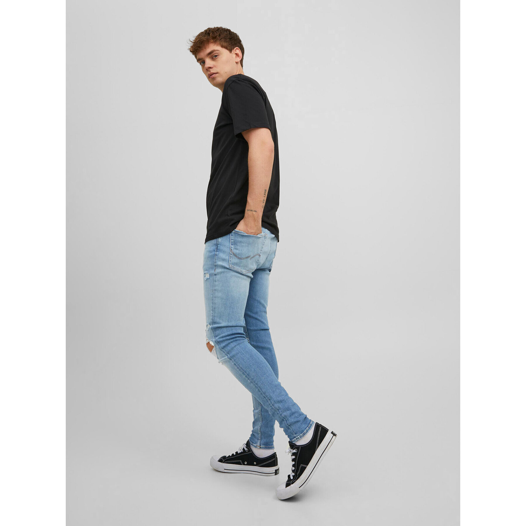 Jack&Jones Jeans hlače Glenn 12209791 Modra Slim Fit - Pepit.si