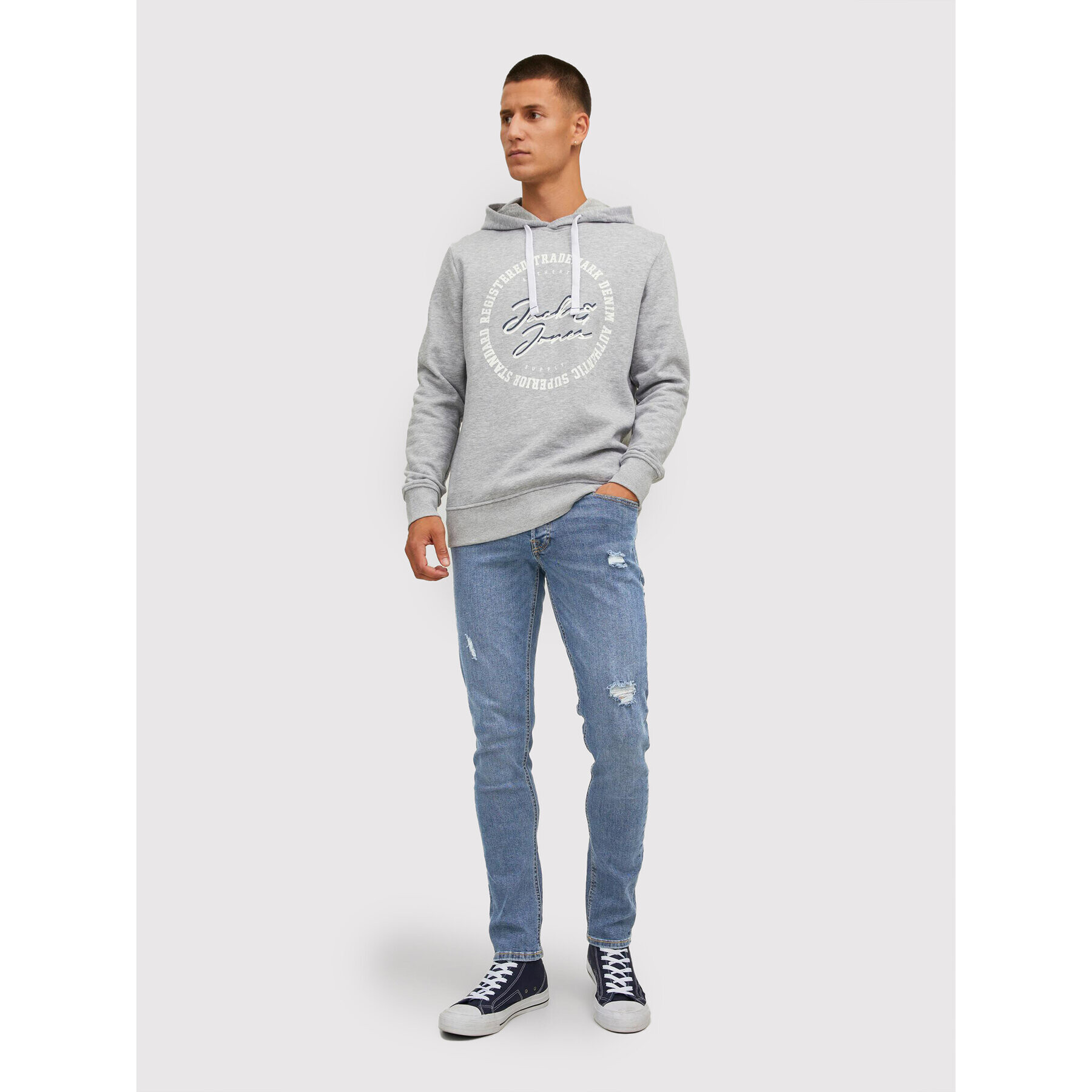 Jack&Jones Jeans hlače Glenn 12213191 Modra Slim Fit - Pepit.si