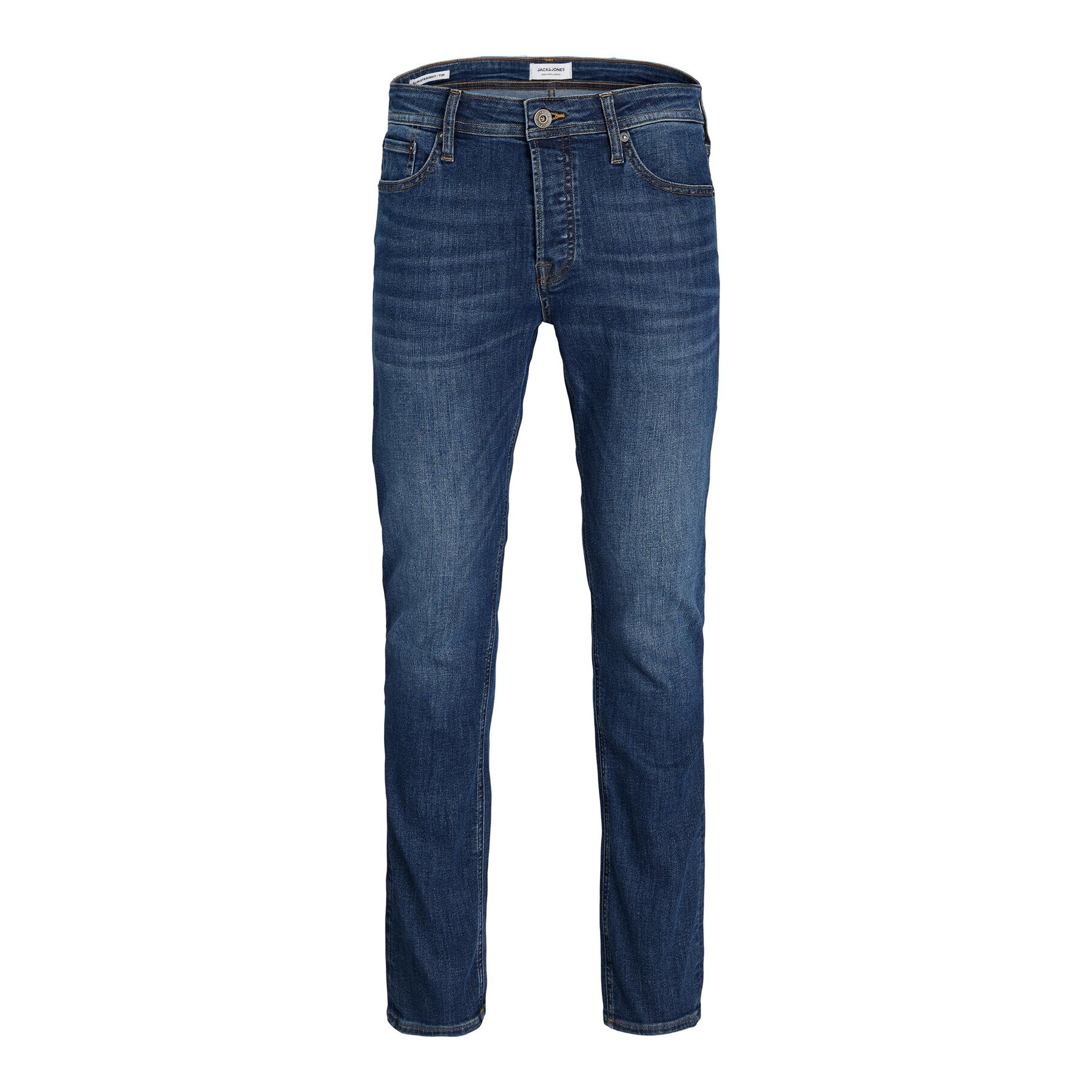 Jack&Jones Jeans hlače Glenn 12223477 Mornarsko modra Slim Fit - Pepit.si