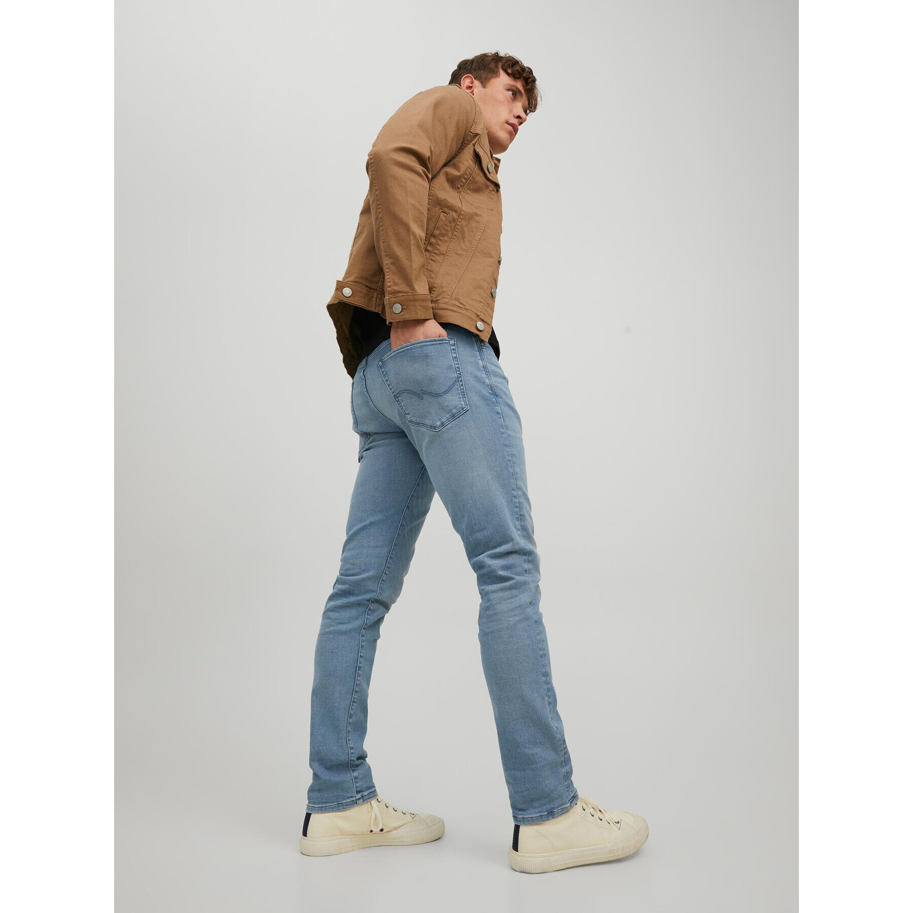 Jack&Jones Jeans hlače Glenn 12231649 Modra Slim Fit - Pepit.si