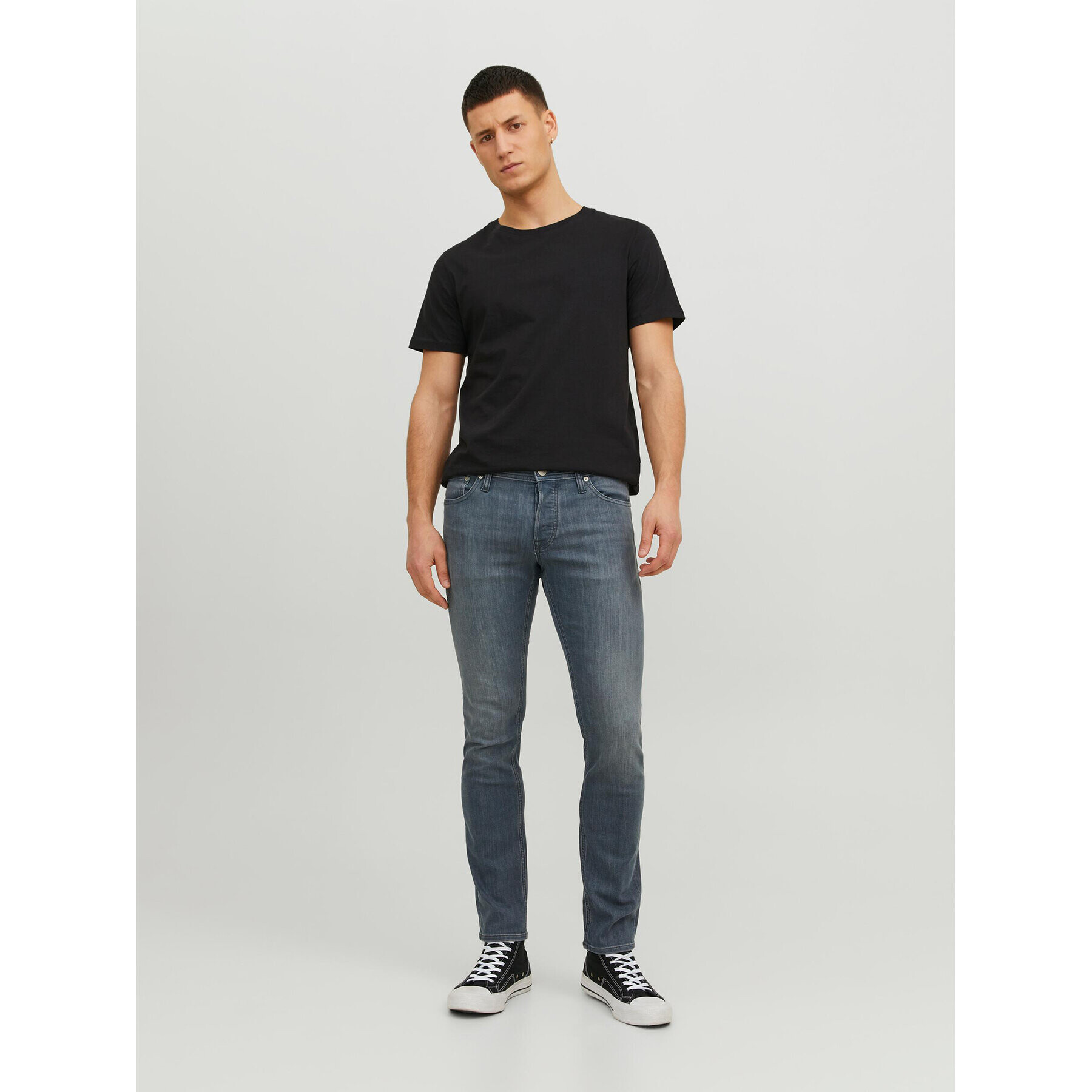 Jack&Jones Jeans hlače Glenn 12237241 Siva Slim Fit - Pepit.si