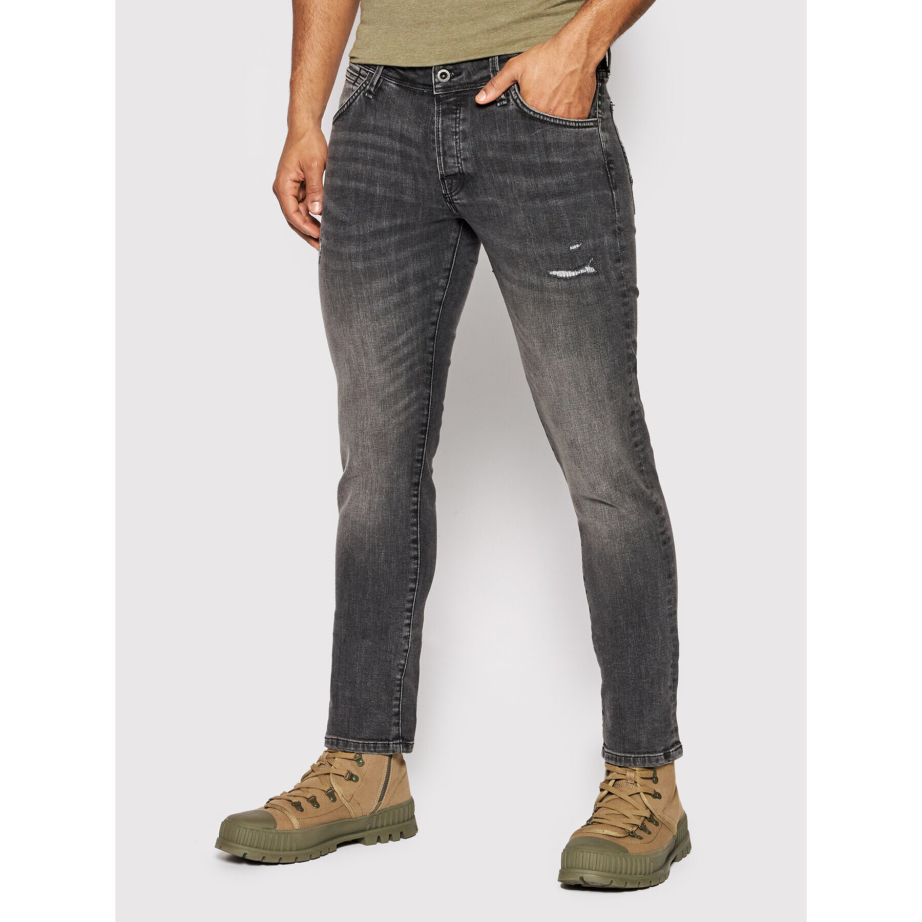 Jack&Jones Jeans hlače Glenn Fox 12201709 Siva Slim Fit - Pepit.si