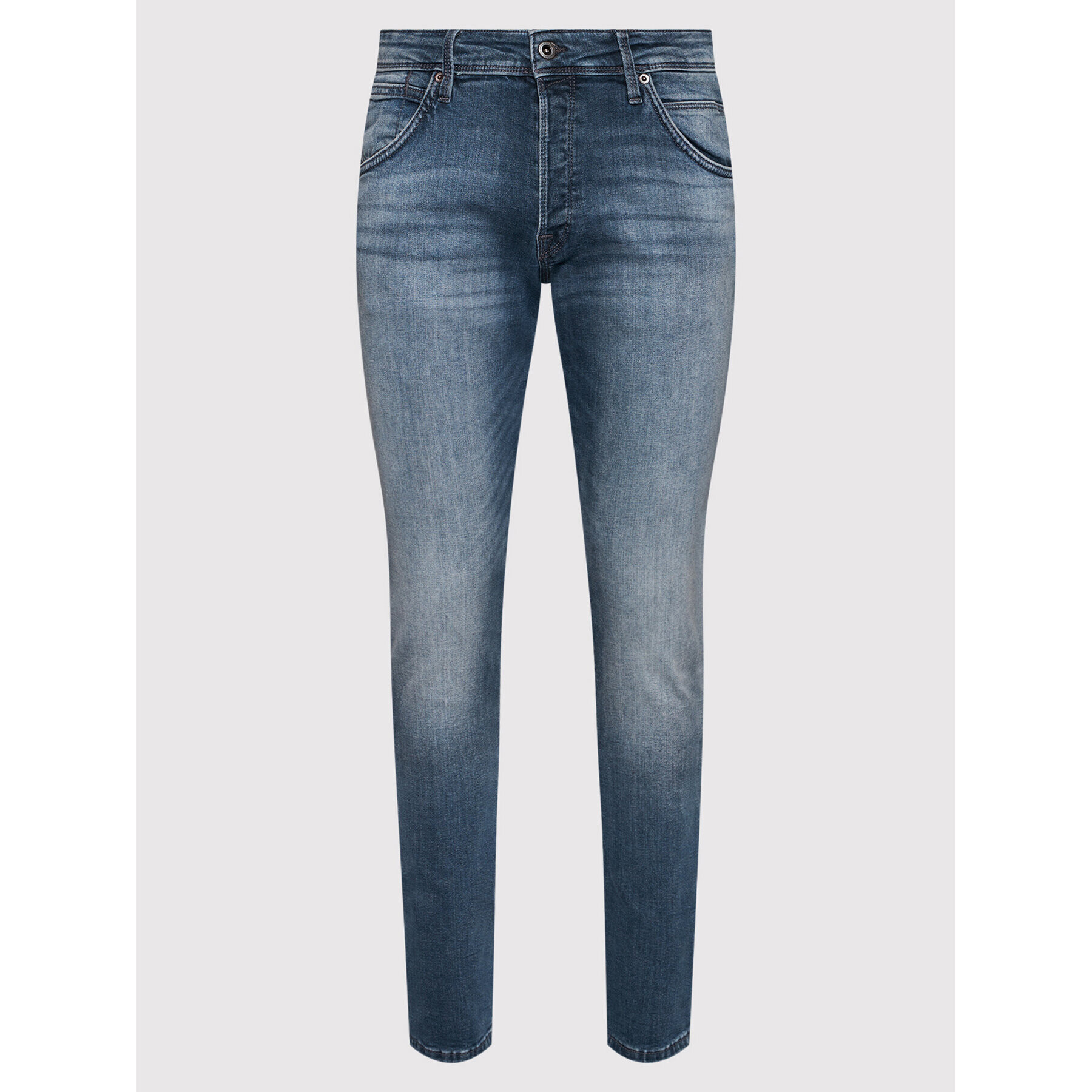 Jack&Jones Jeans hlače Glenn Fox Agi 12190837 Mornarsko modra Slim Fit - Pepit.si