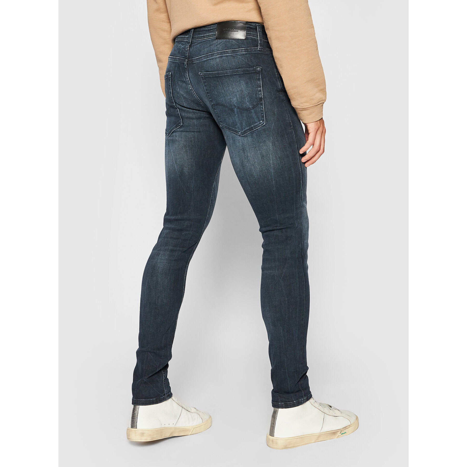 Jack&Jones Jeans hlače Liam 12185949 Mornarsko modra Skinny Fit - Pepit.si