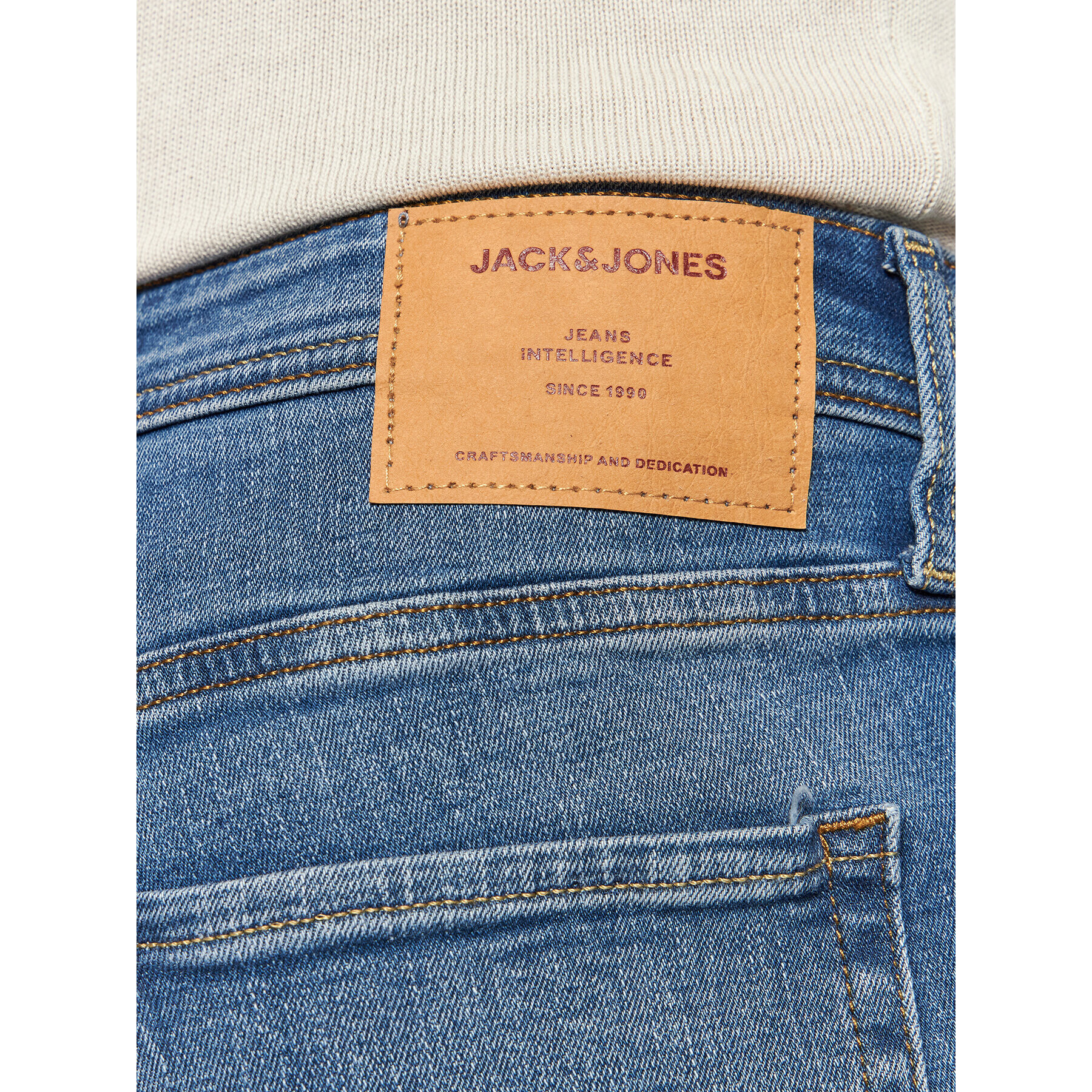 Jack&Jones Jeans hlače Liam Original 12168958 Mornarsko modra Skinny Fit - Pepit.si