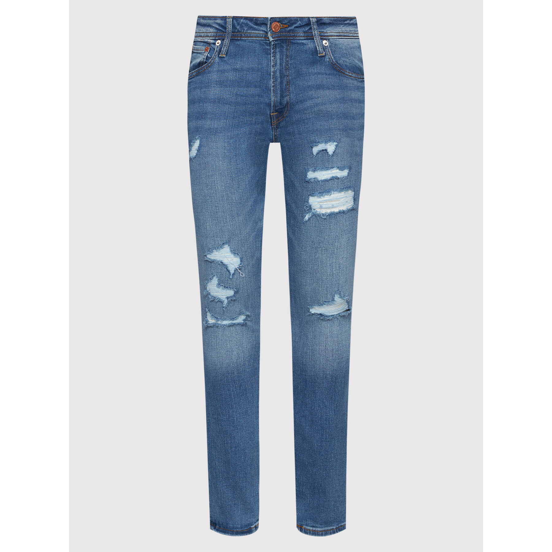 Jack&Jones Jeans hlače Liam Original 12168958 Mornarsko modra Skinny Fit - Pepit.si