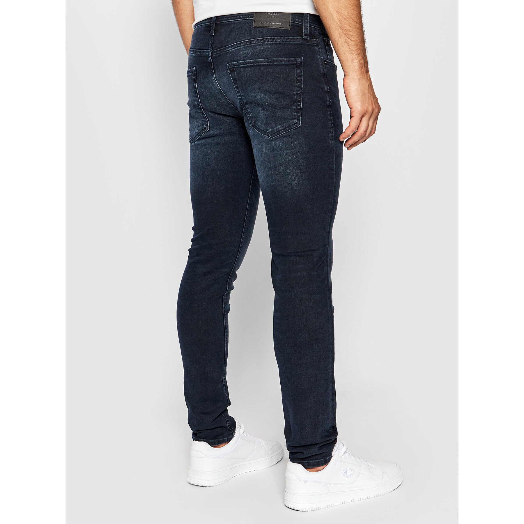 Jack&Jones Jeans hlače Liam Original Agi 12166852 Mornarsko modra Skinny Fit - Pepit.si