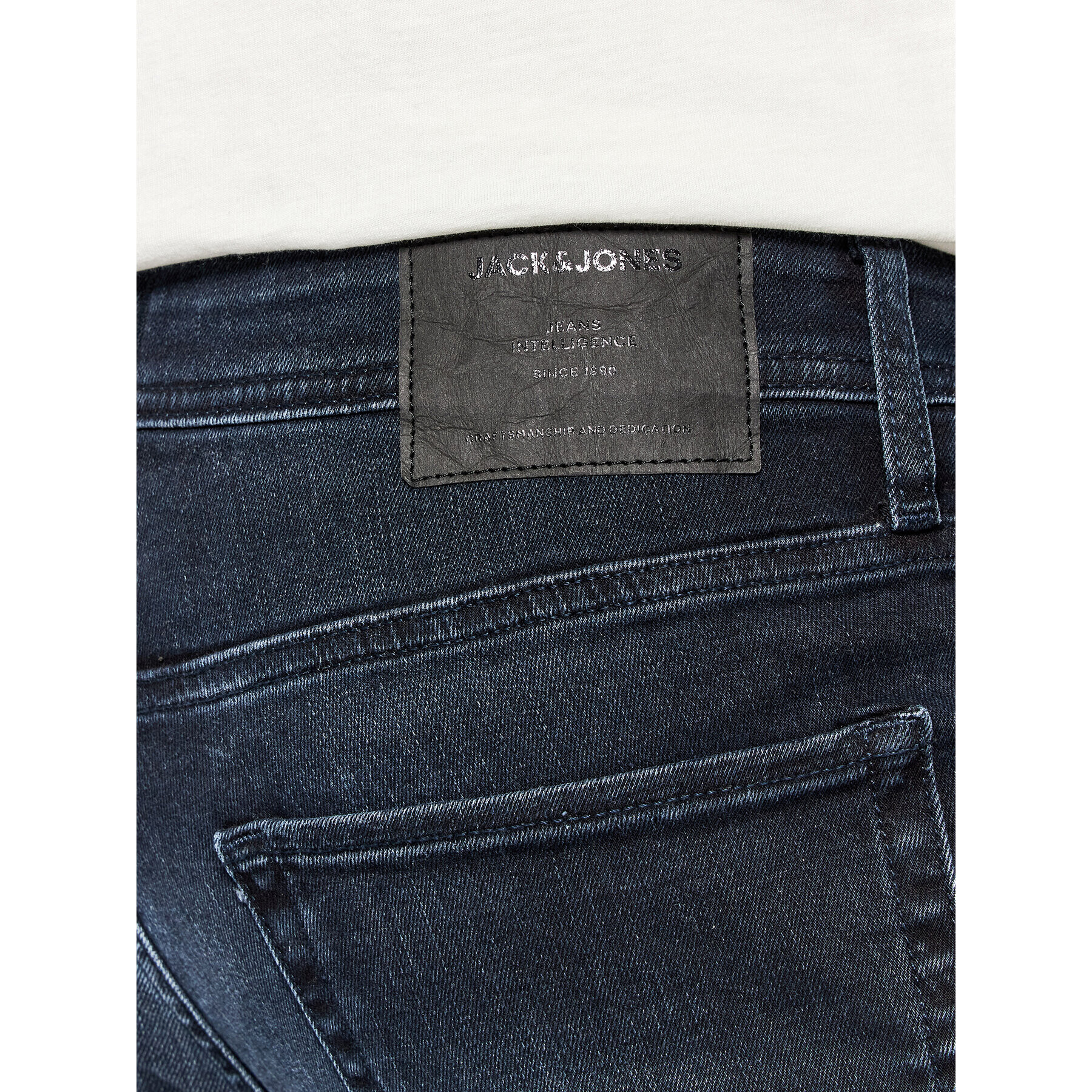 Jack&Jones Jeans hlače Liam Original Agi 12166852 Mornarsko modra Skinny Fit - Pepit.si