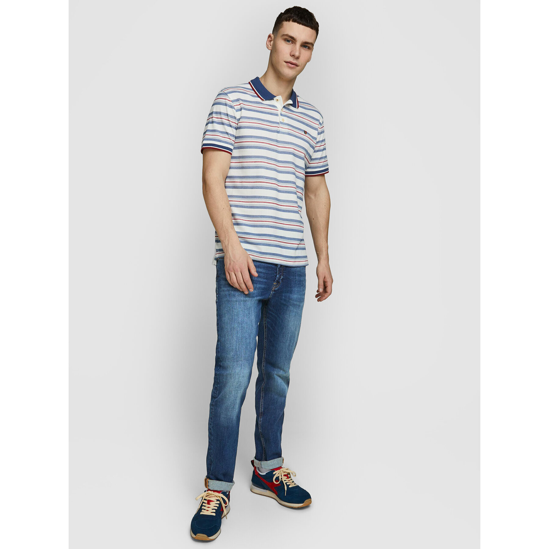 Jack&Jones Jeans hlače Pete 12195547 Modra Skinny Fit - Pepit.si